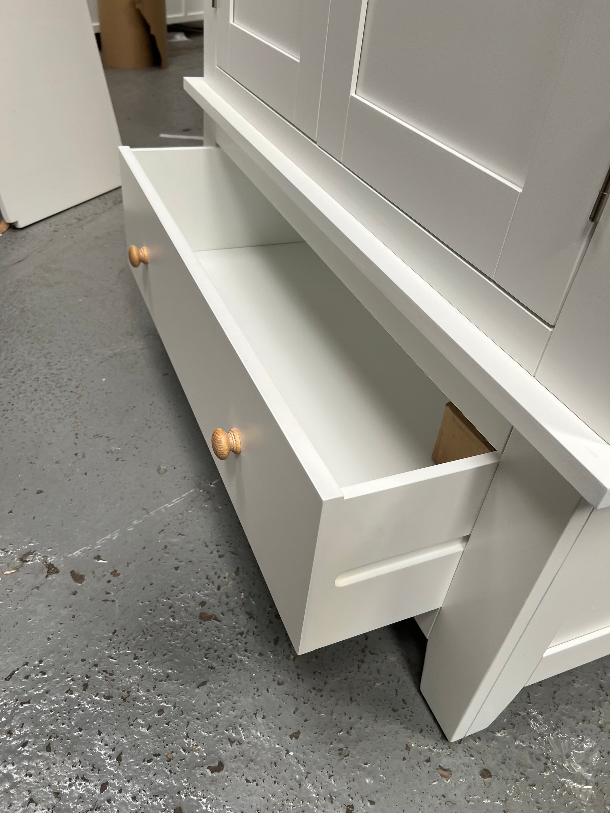 Chester Pure White Double Wardrobe furniture delivered