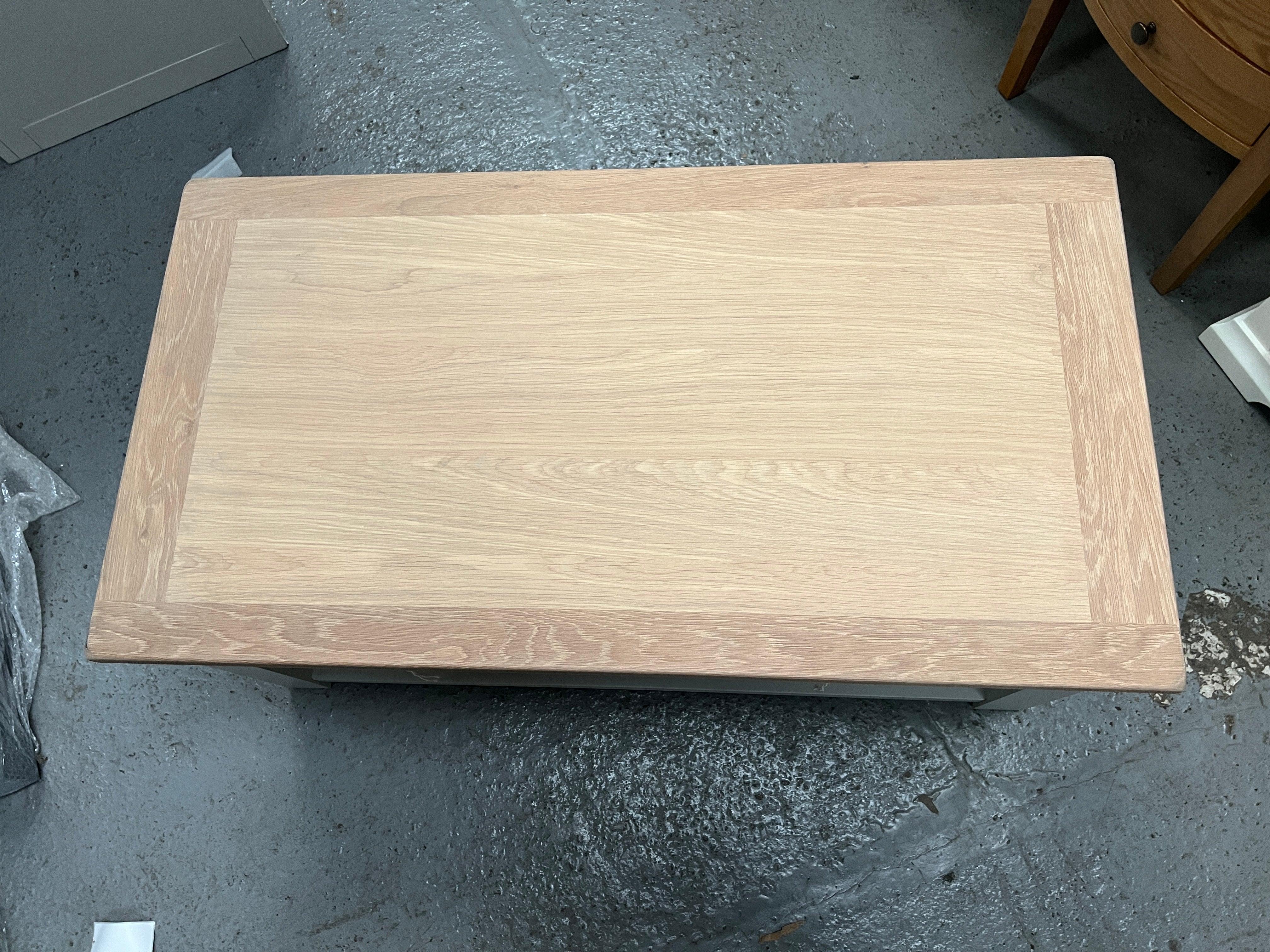 Dove Grey Coffee Table with Drawers furniture delivered 