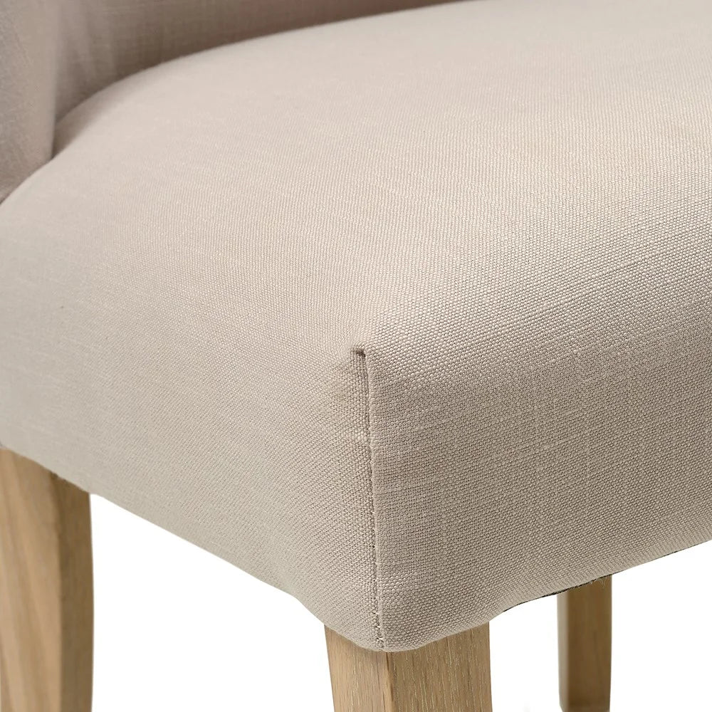 TULIP
Stone Linen Dining Chair - set of 2 Quality Furniture Clearance Ltd