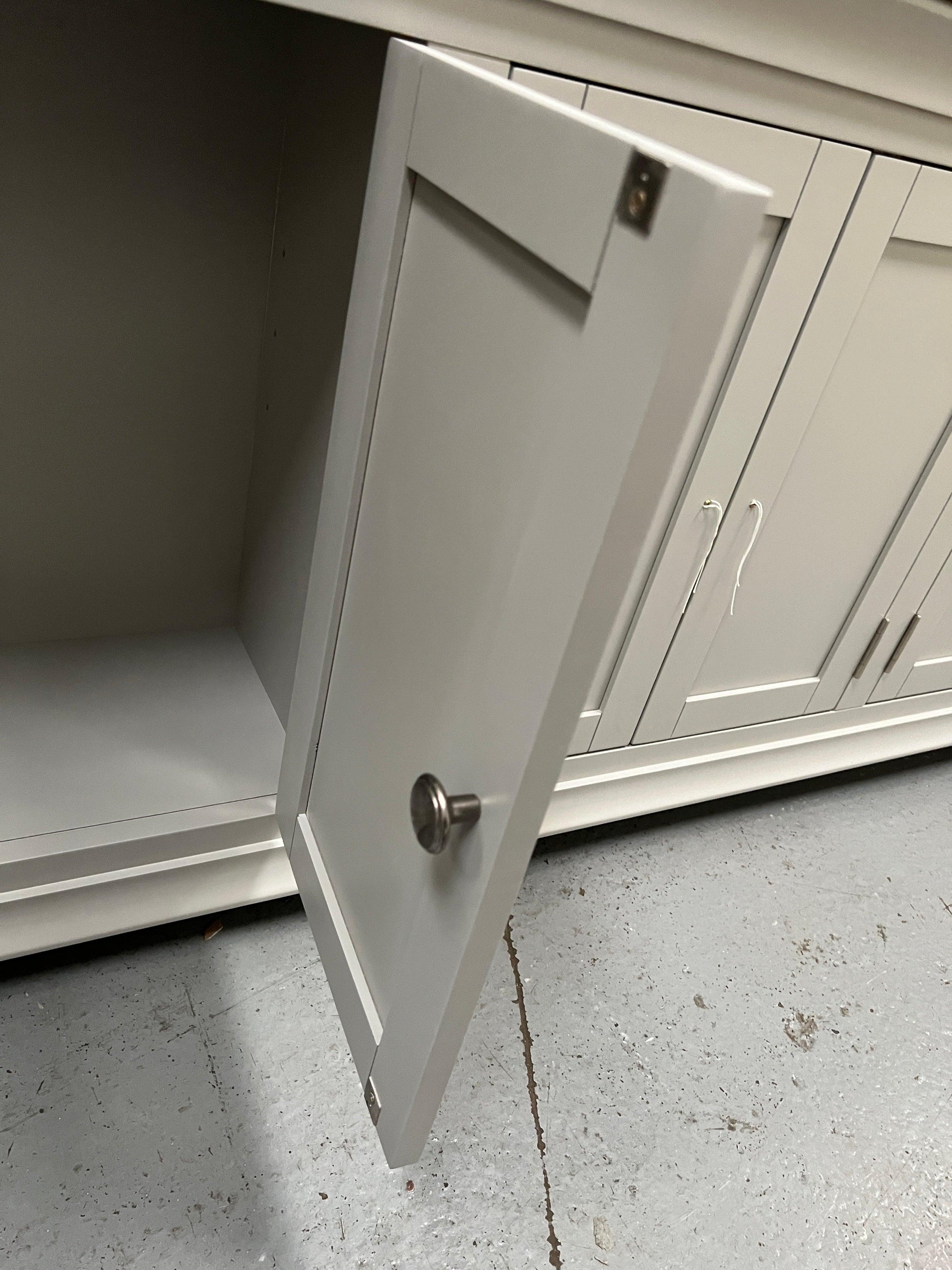 Chantilly Pebble Grey Grand Bookcase furniture delivered