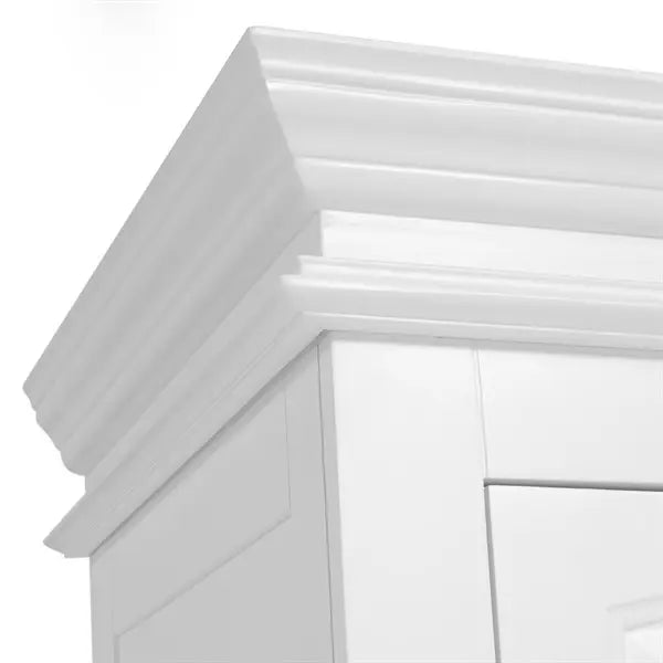 BURFORD IVORY/WARM WHITE
Double Wardrobe with Drawer Quality Furniture Clearance Ltd