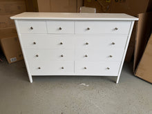 Load image into Gallery viewer, BERKELEY WHITE OAK 10 Drawer Chest Quality Furniture Clearance Ltd
