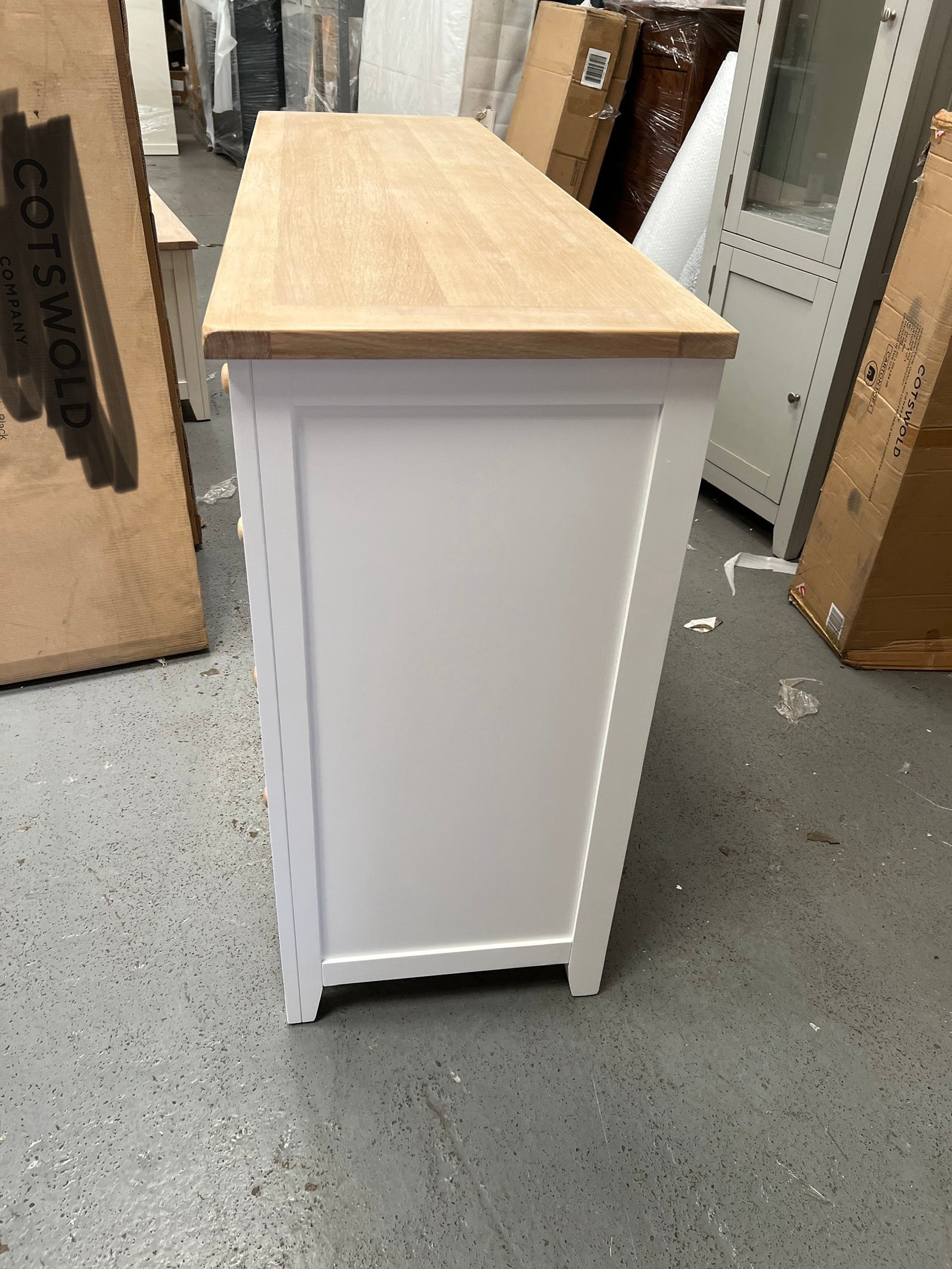 Chester Pure White 10 Drawer Chest furniture delivered