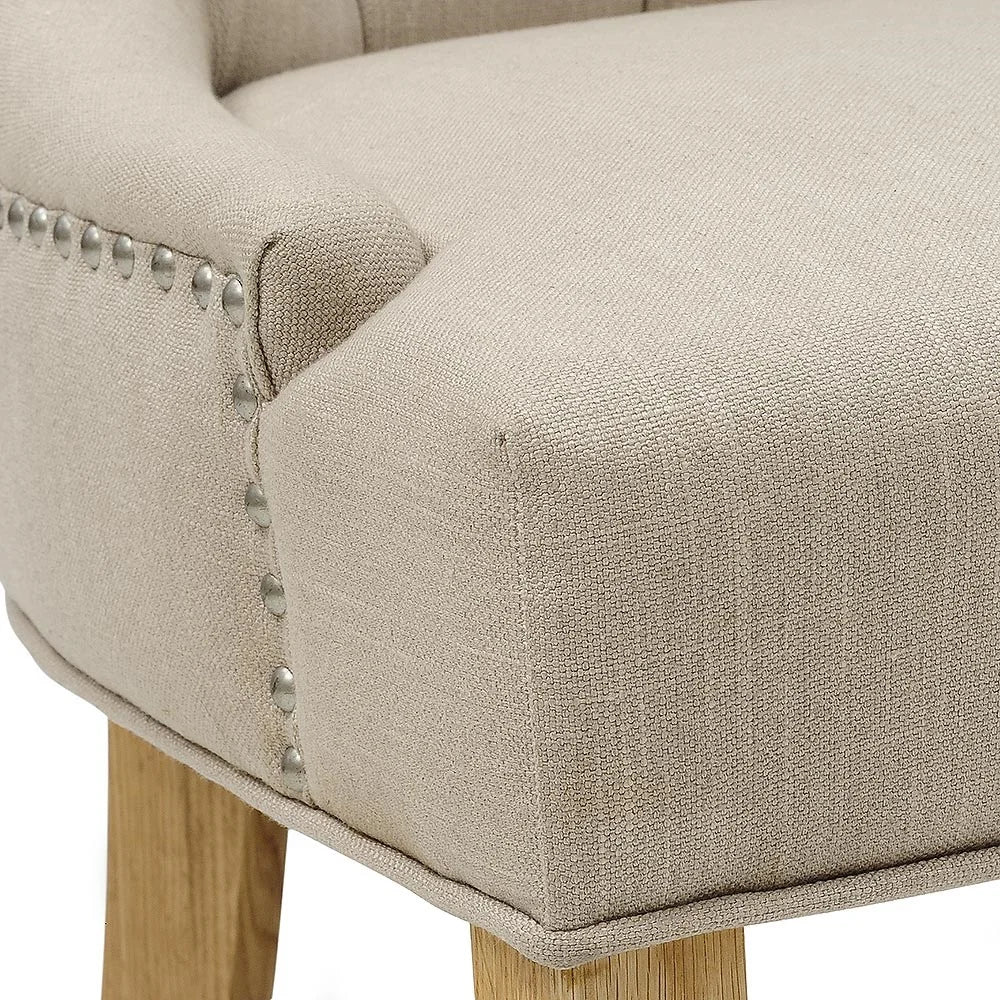 PRIMROSE
Upholstered Button Back Chair - Stone Quality Furniture Clearance Ltd