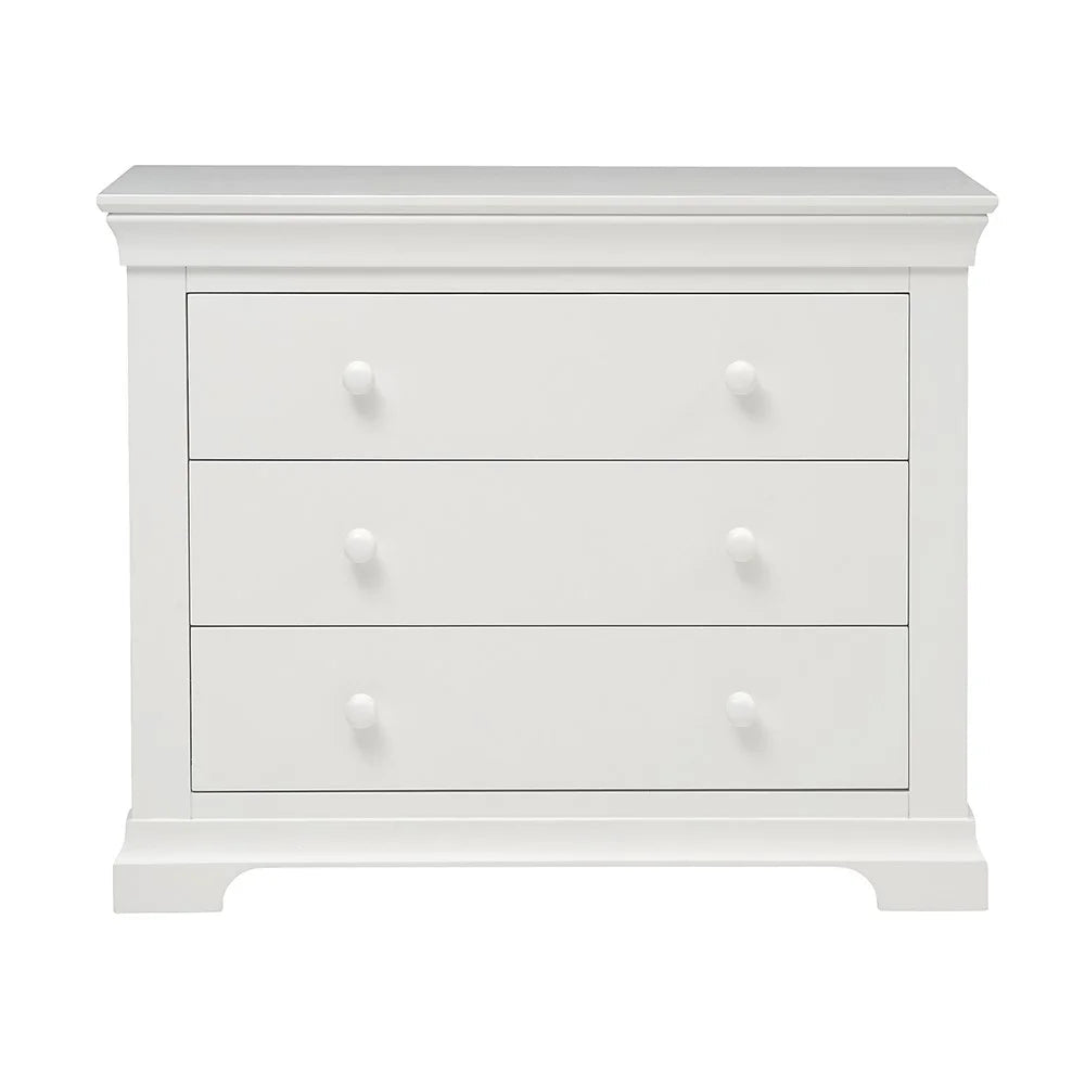 Chantilly Warm White 3 Drawer Petite Chest furniture delivered