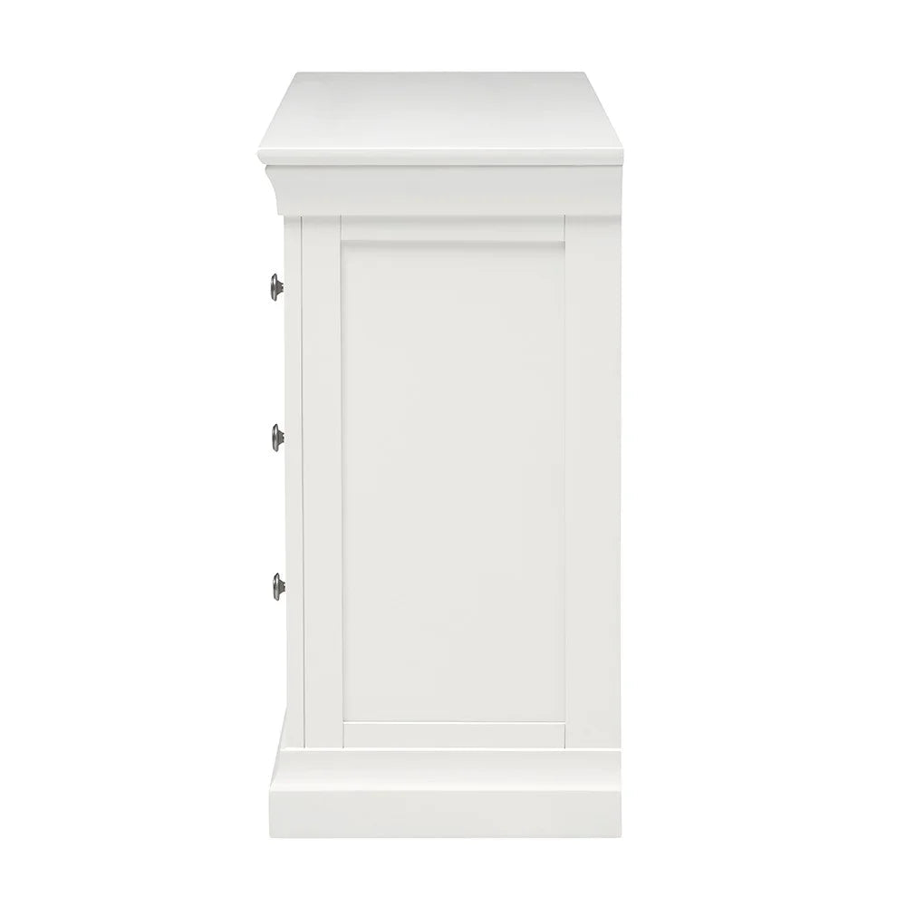 Chantilly Warm White 3 Drawer Petite Chest furniture delivered