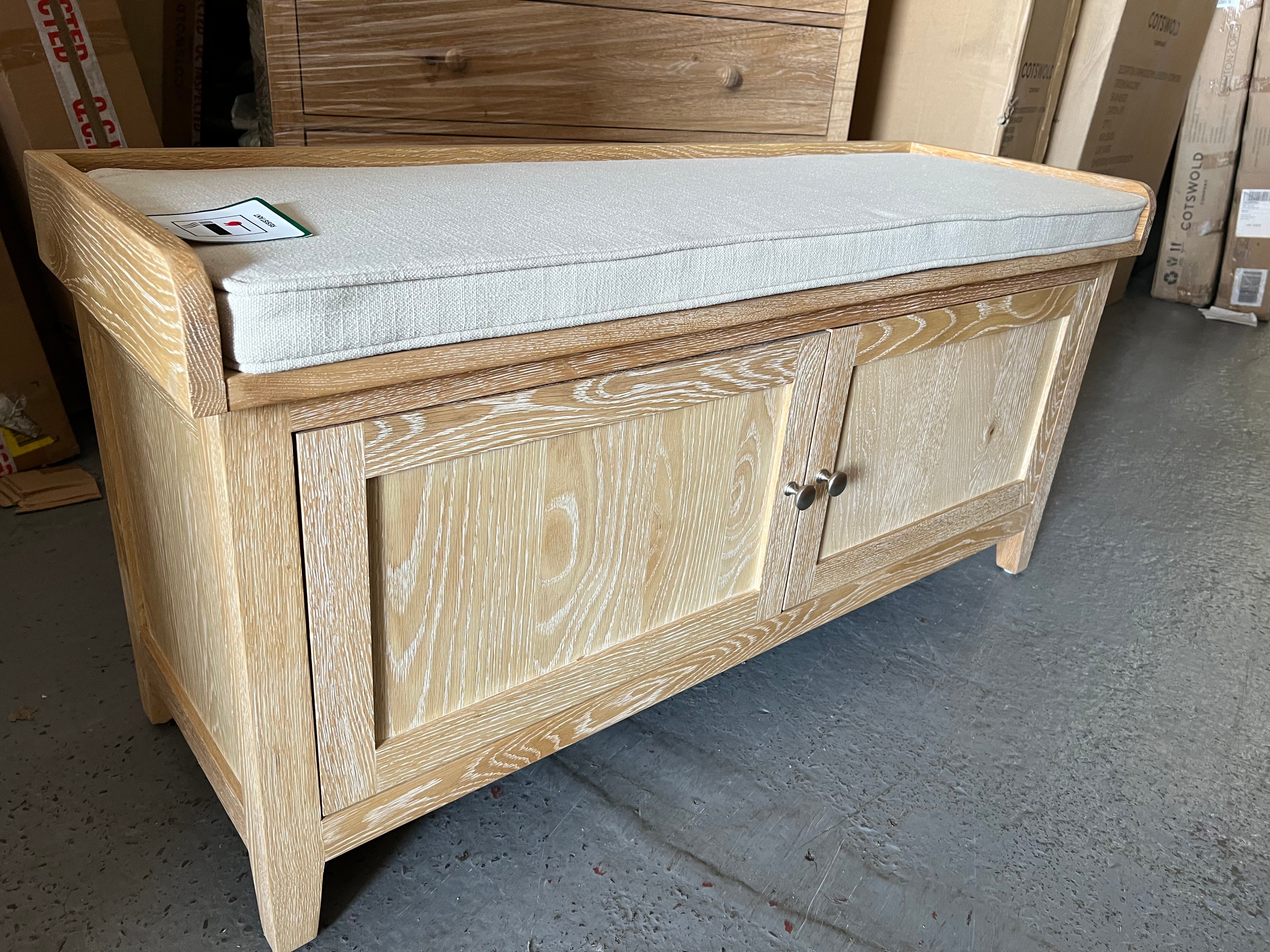 INGLESHAM WHITEWASH OAK
Hidden Shoe Cupboard Quality Furniture Clearance Ltd