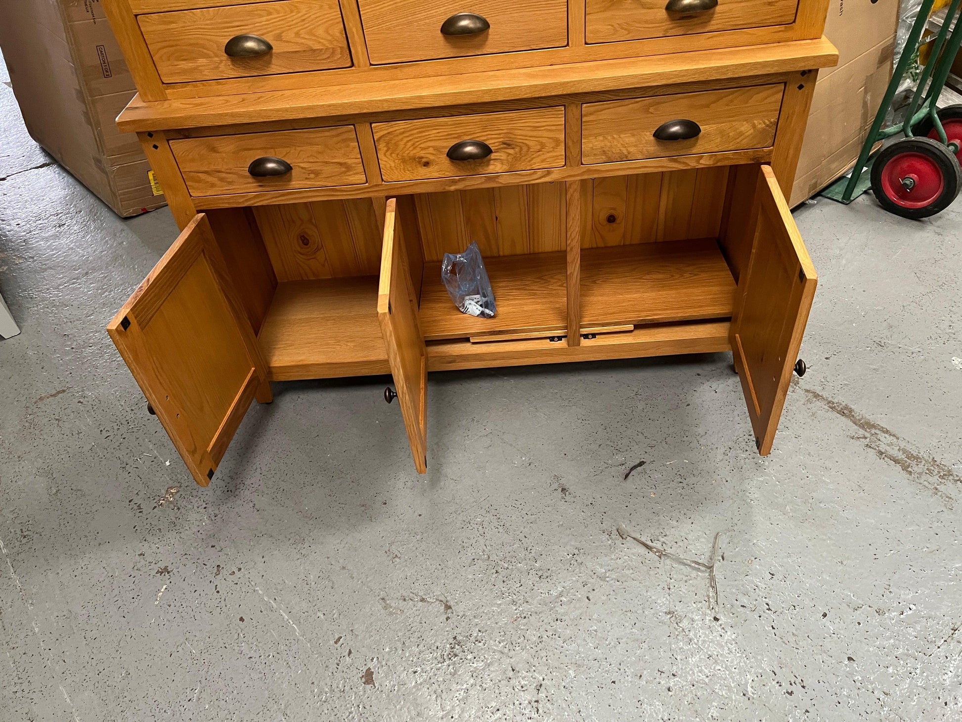 Oakland Rustic Oak Dresser Quality Furniture Clearance Ltd