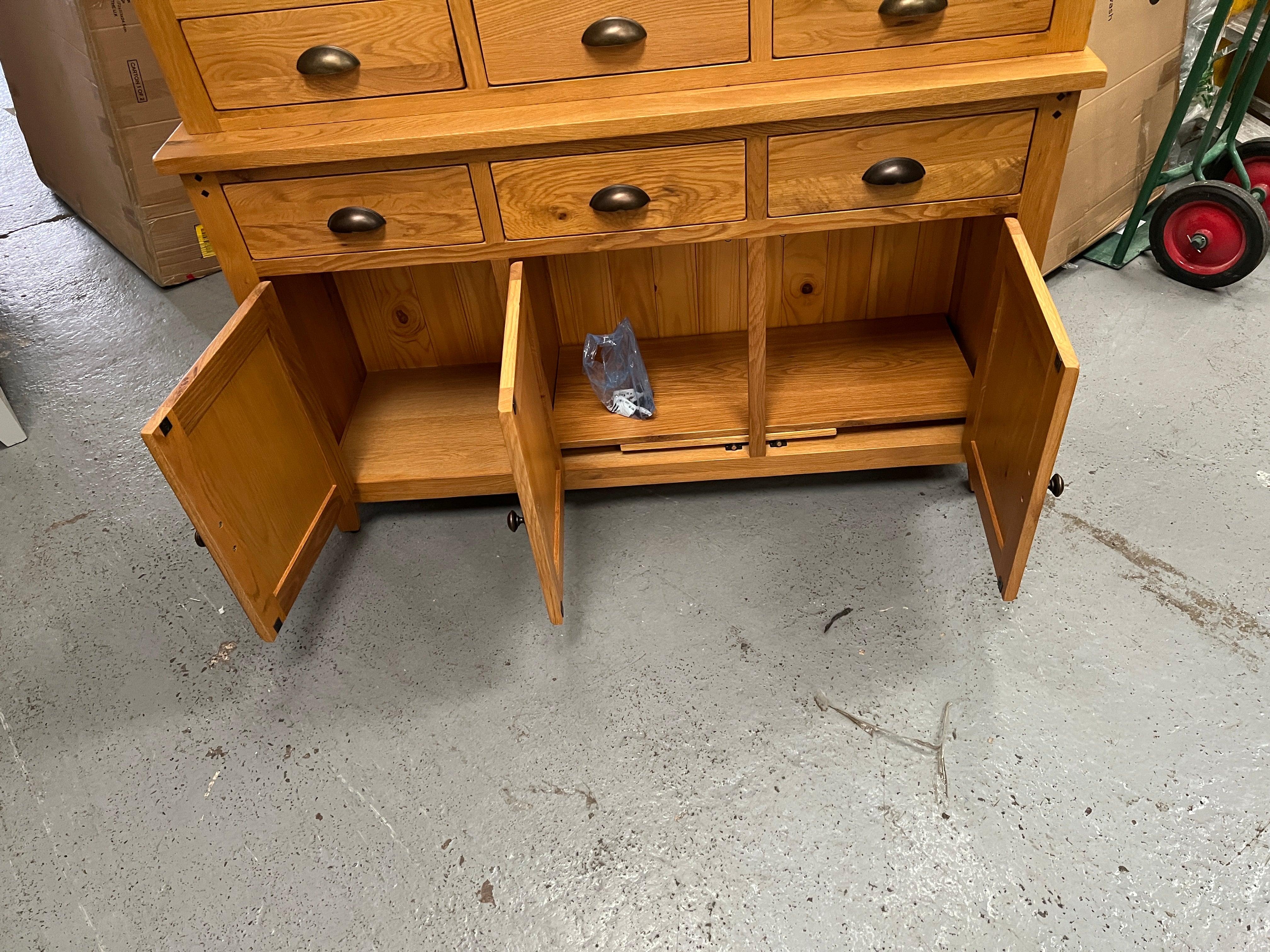 Oakland Rustic Oak Dresser Quality Furniture Clearance Ltd