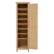 INGLESHAM WHITEWASH OAK Tall Shoe Cupboard Quality Furniture Clearance Ltd