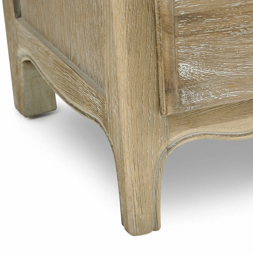 Limewash Oak 3 Drawer Bedside Tables - set of 2 furniture delivered