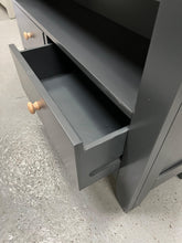 Load image into Gallery viewer, Chester Charcoal Low and Wide Bookcase furniture delivered 
