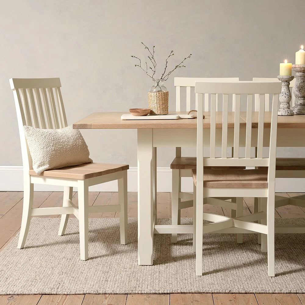 CHESTER CLASSIC CREAM
6-10 Seater Dining Table and 6 Dining Chairs Quality Furniture Clearance Ltd