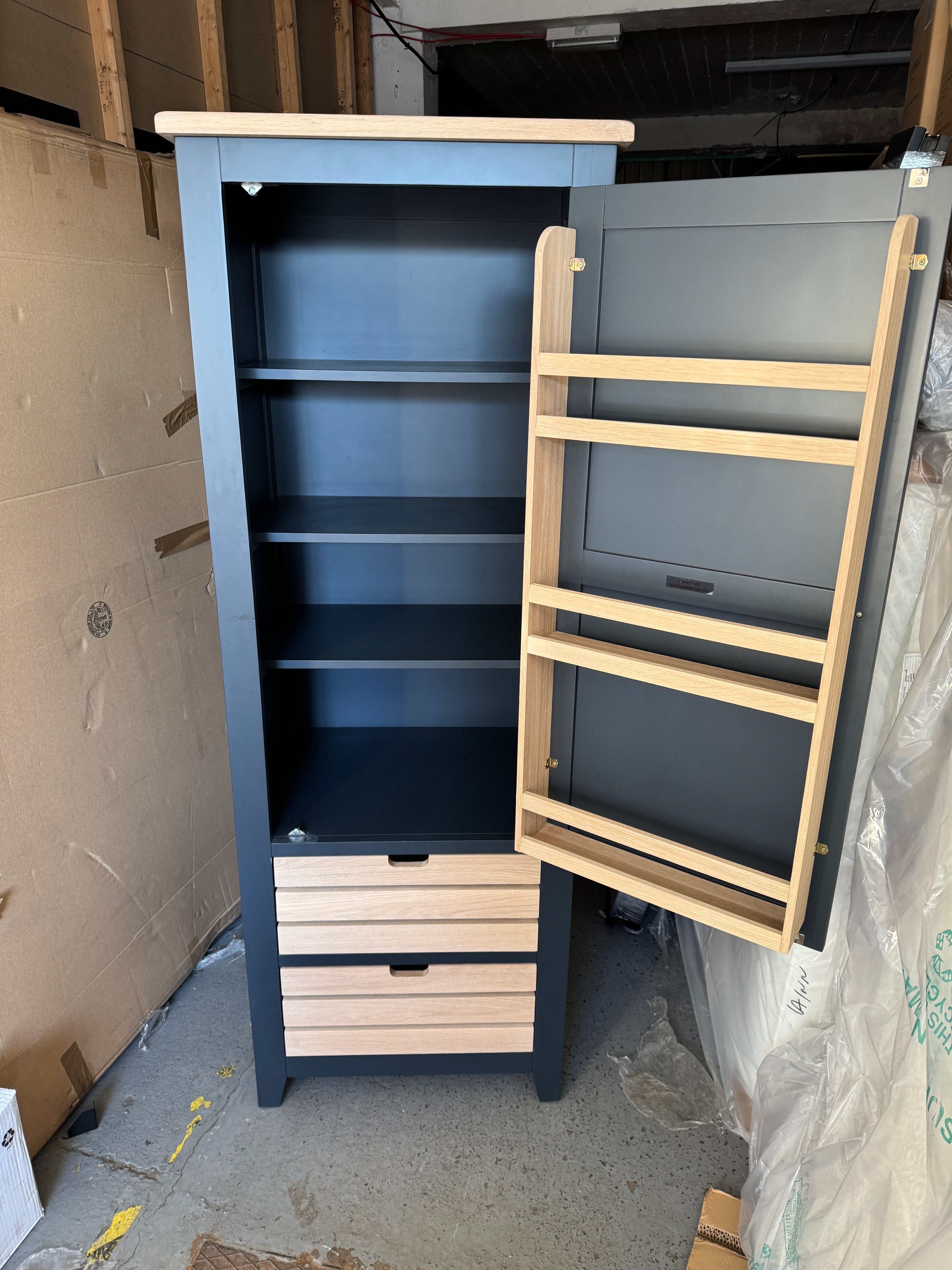 CHESTER CHARCOAL 
Narrow Larder Quality Furniture Clearance Ltd