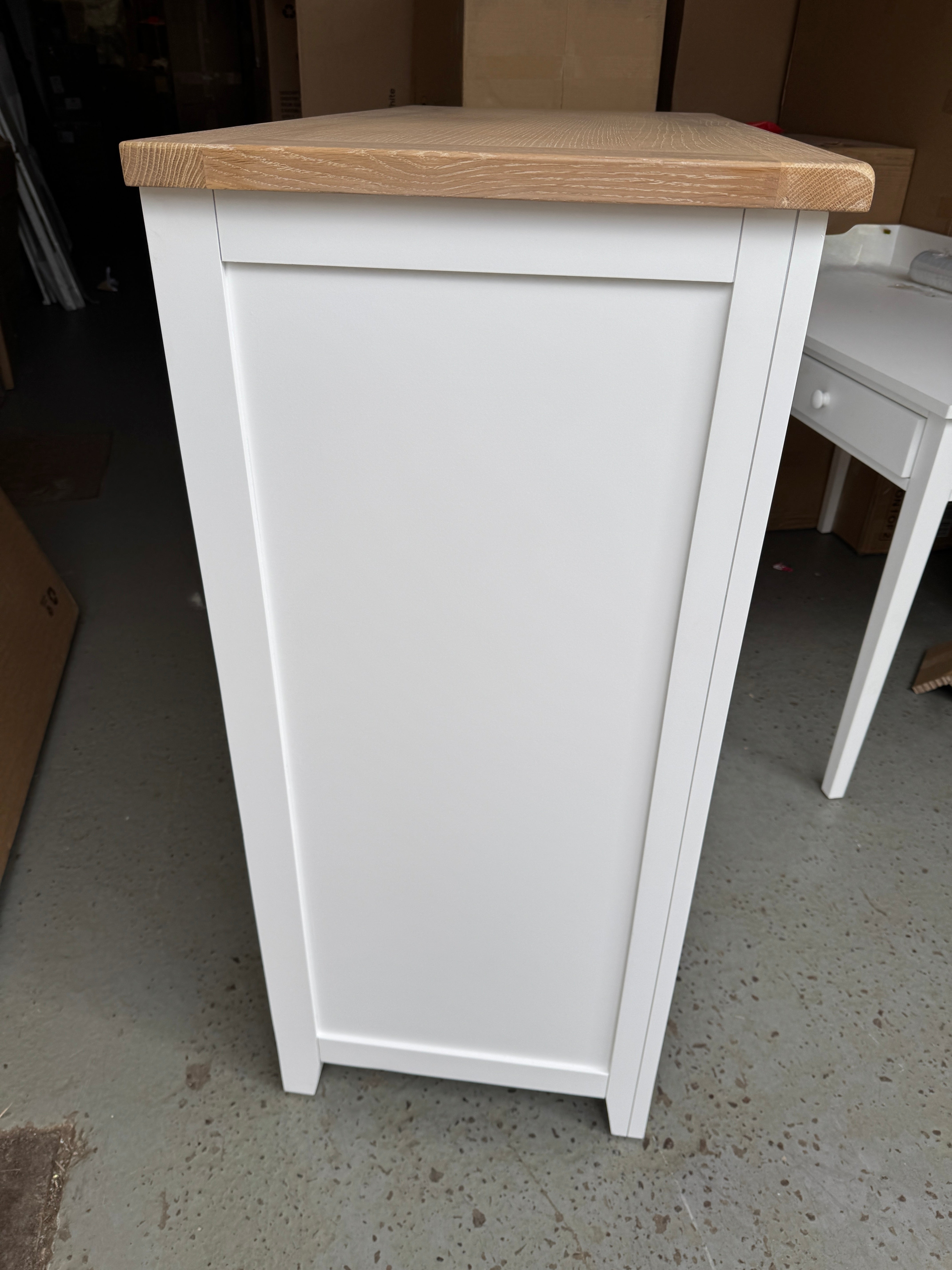 Chester Pure White 7 Drawer Chest Quality Furniture Clearance Ltd