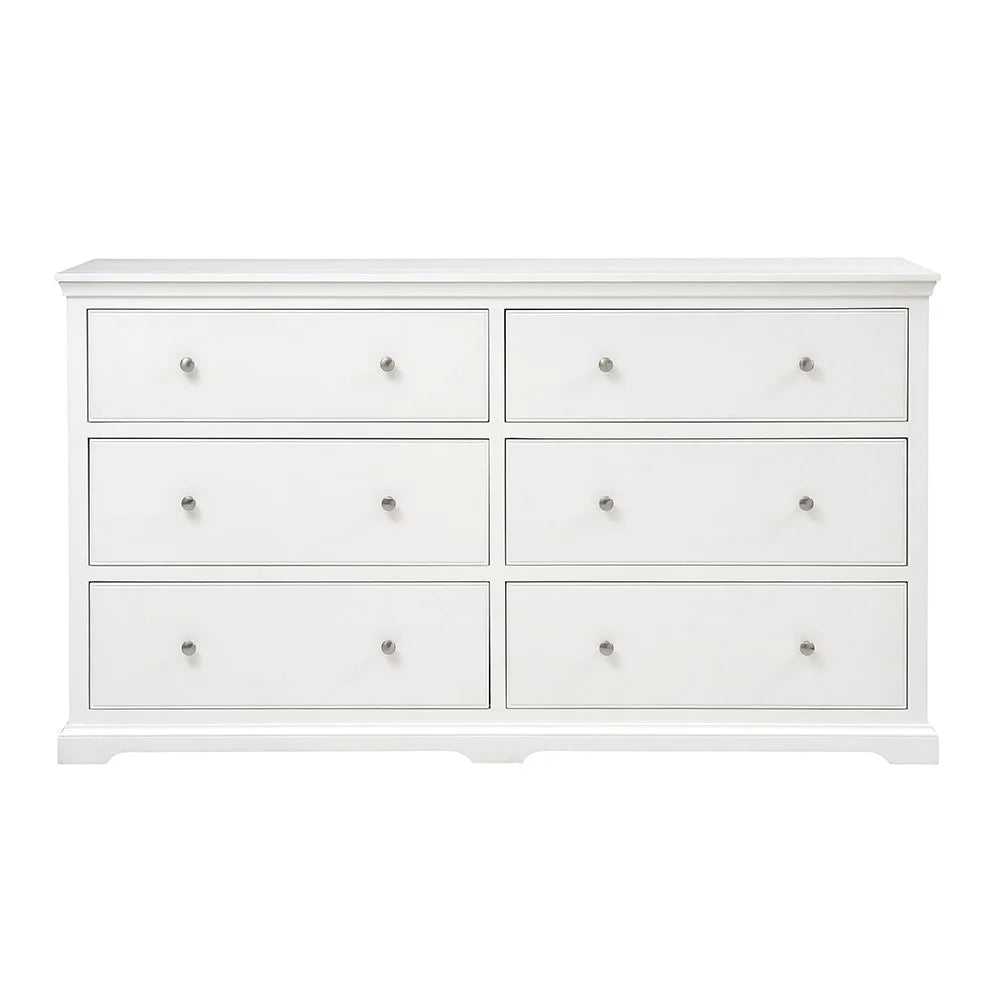 FAIRFORD SOFT WHITE
6 Drawer Large Chest Quality Furniture Clearance Ltd