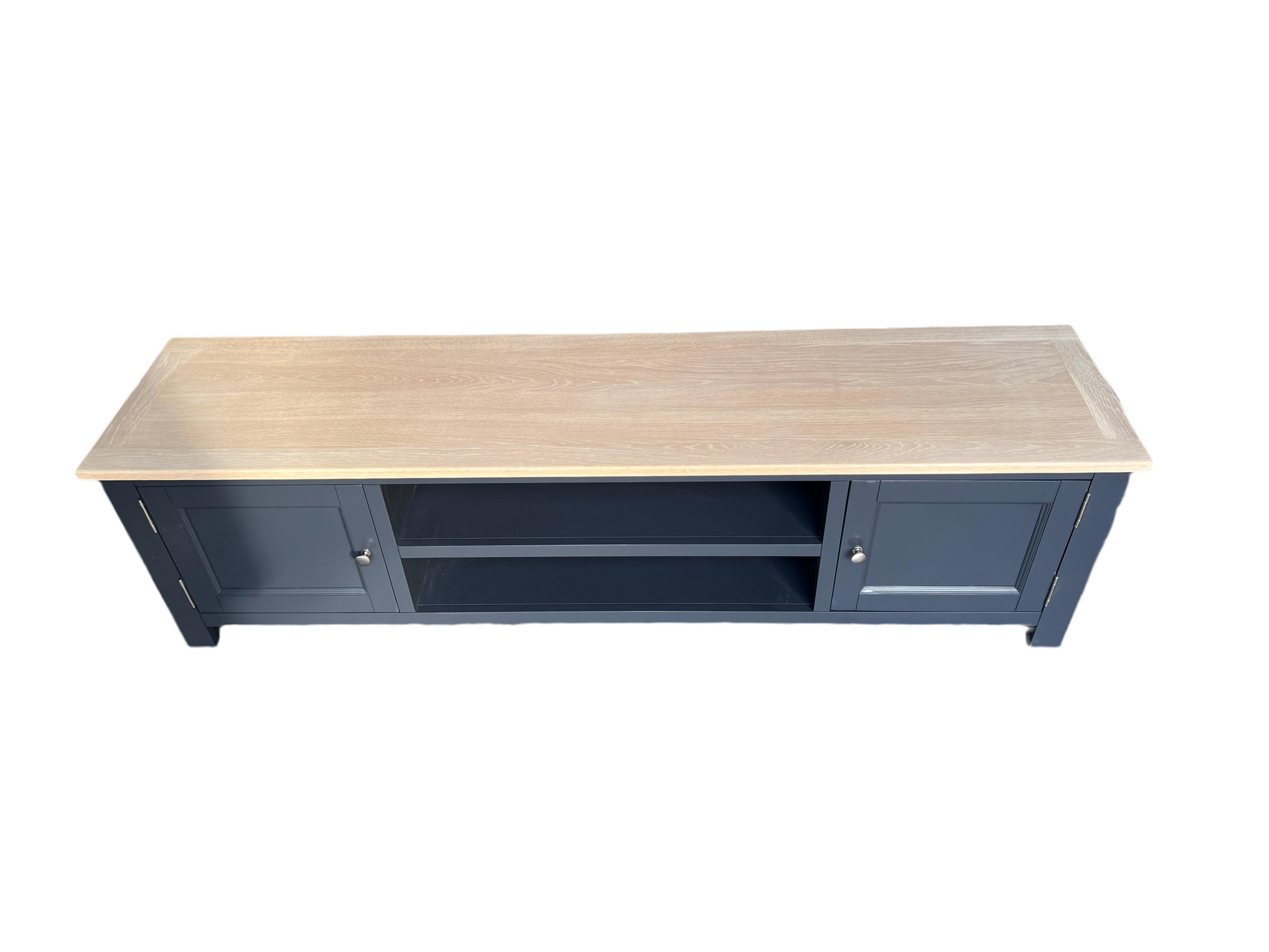Charcoal Low Wide TV Unit - up to 80". furniture delivered