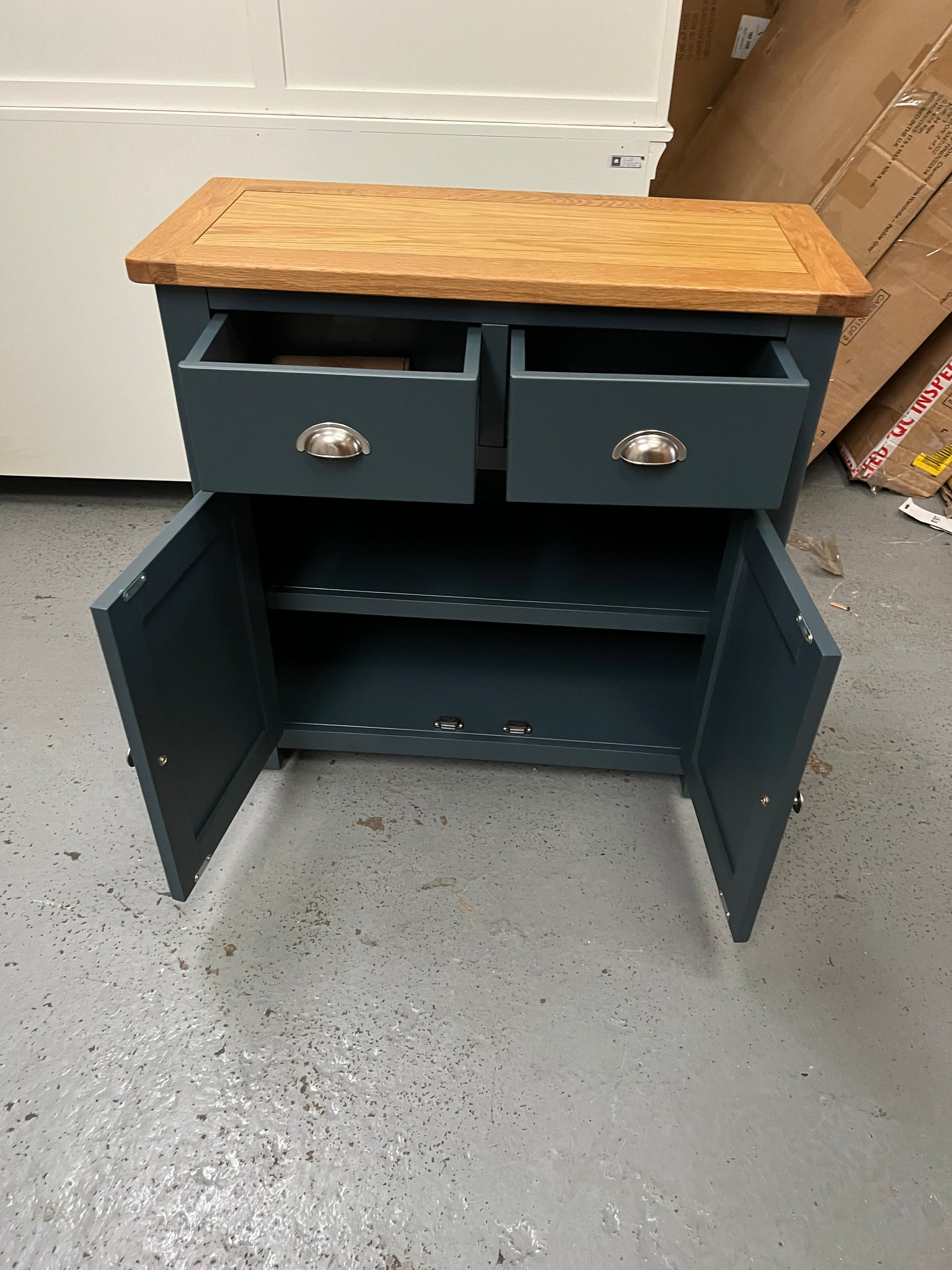 Westcote Inky Blue 2 Door 2 Drawer Sideboard furniture delivered