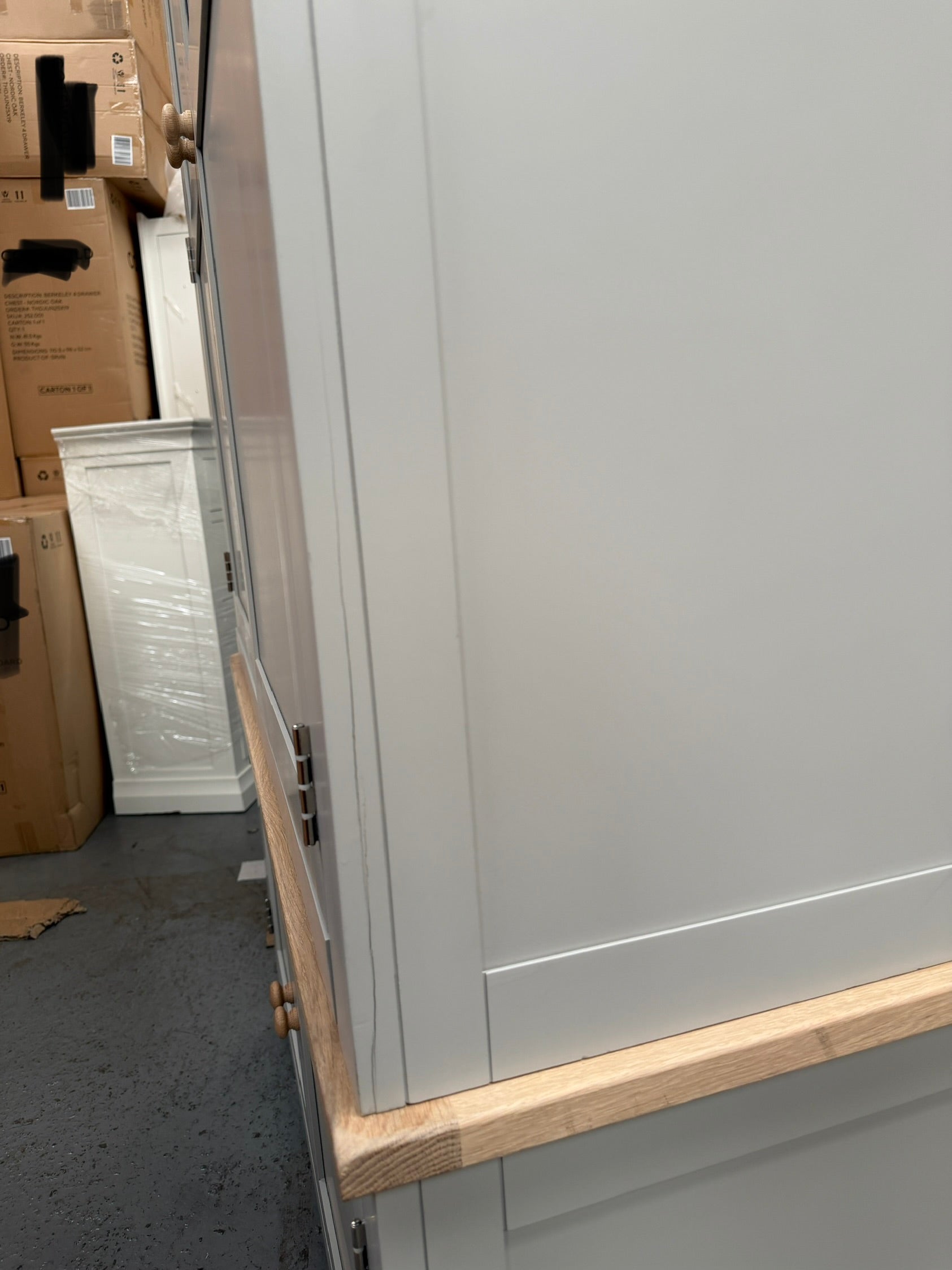 CHESTER DOVE GREY Hideaway Home Office Quality Furniture Clearance Ltd