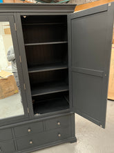 Load image into Gallery viewer, CHANTILLY DUSKY BLACK Grand Triple Wardrobe Quality Furniture Clearance Ltd
