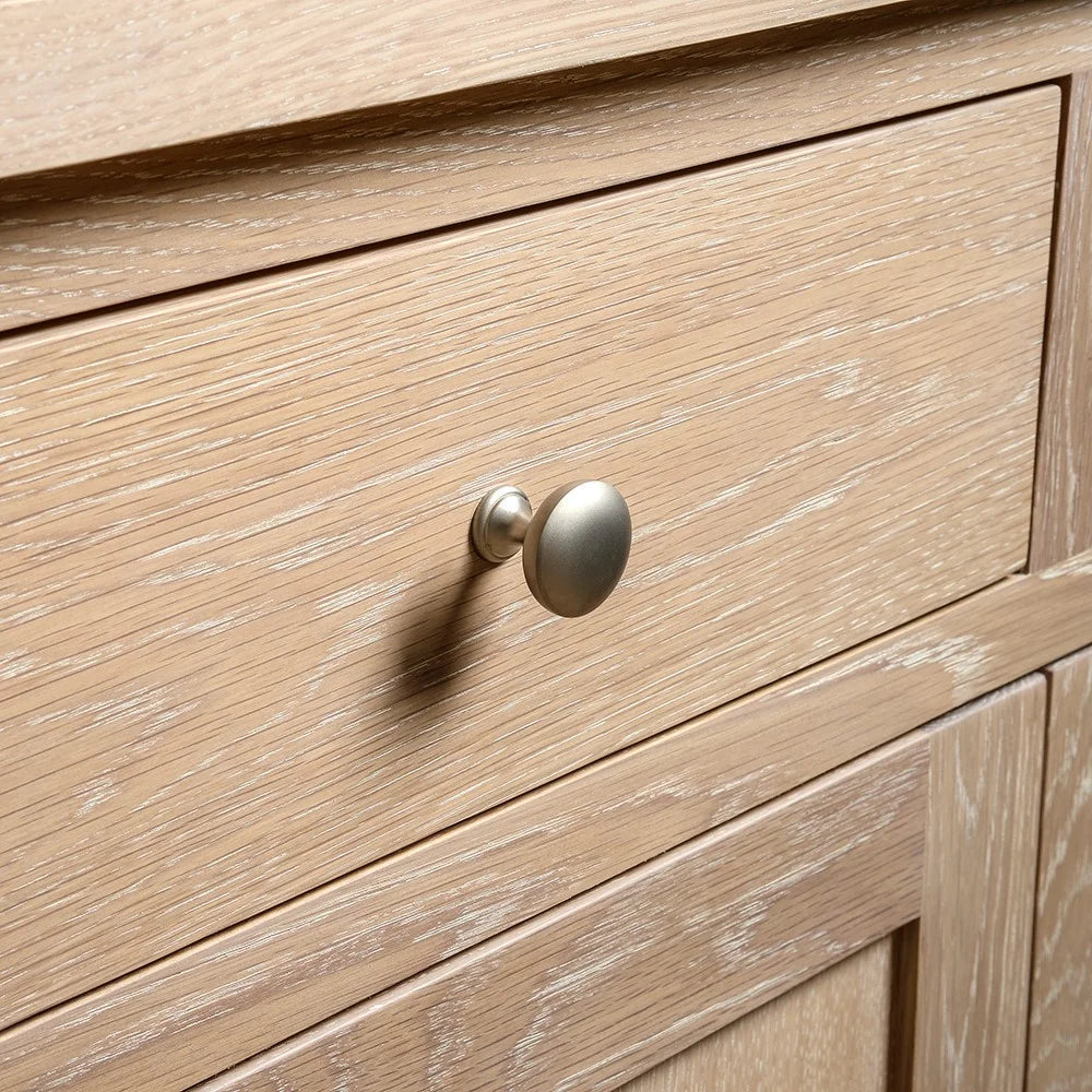 INGLESHAM WHITEWASH OAK 10 Drawer Chest Quality Furniture Clearance Ltd