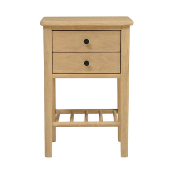 BERKELEY NORDIC OAK
2 Drawer Bedside Table Quality Furniture Clearance Ltd