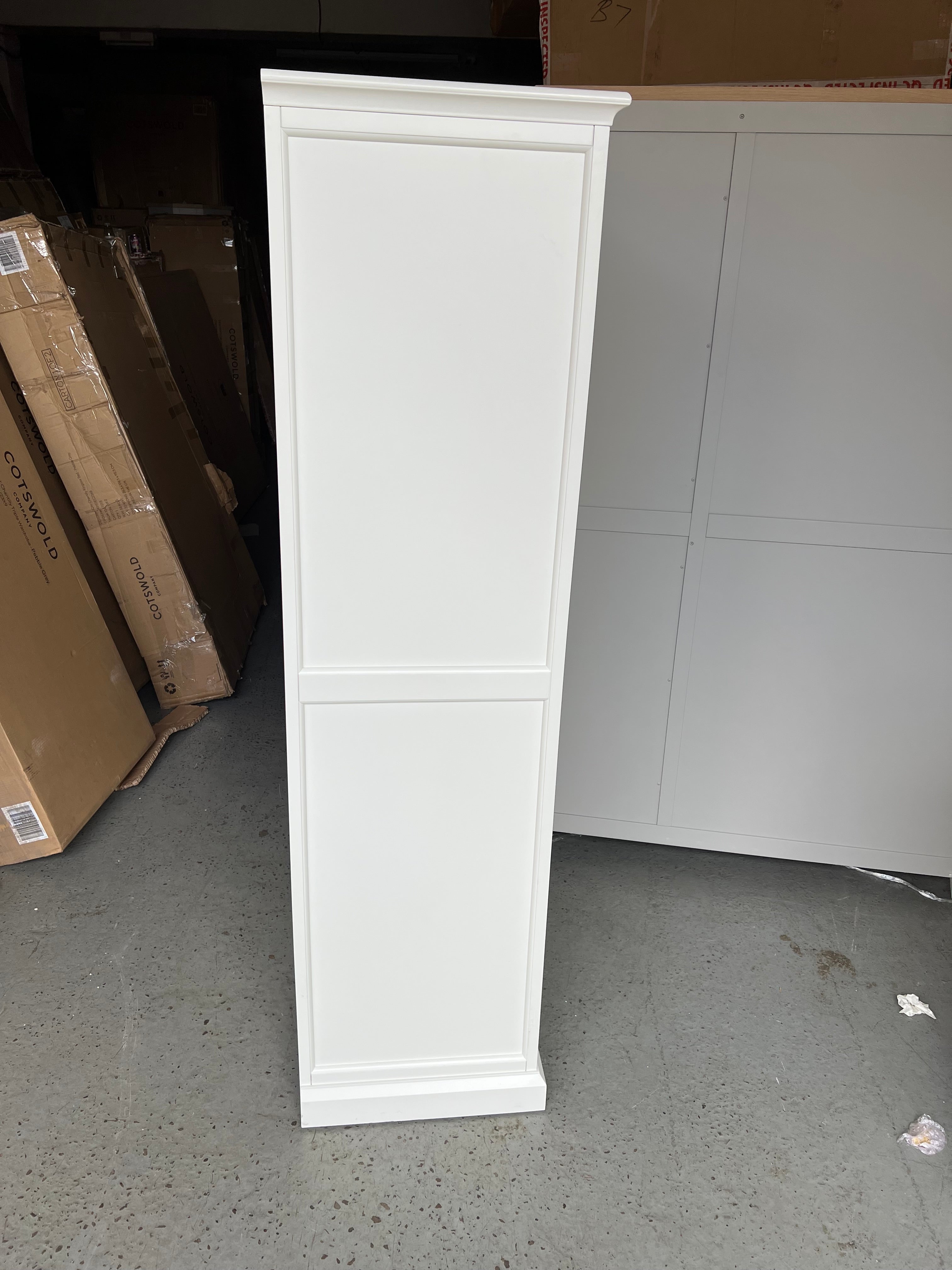 Stow Warm White Glazed Display Cabinet Quality Furniture Clearance Ltd