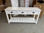 STOW WARM WHITE Extra Large Console Table Quality Furniture Clearance Ltd