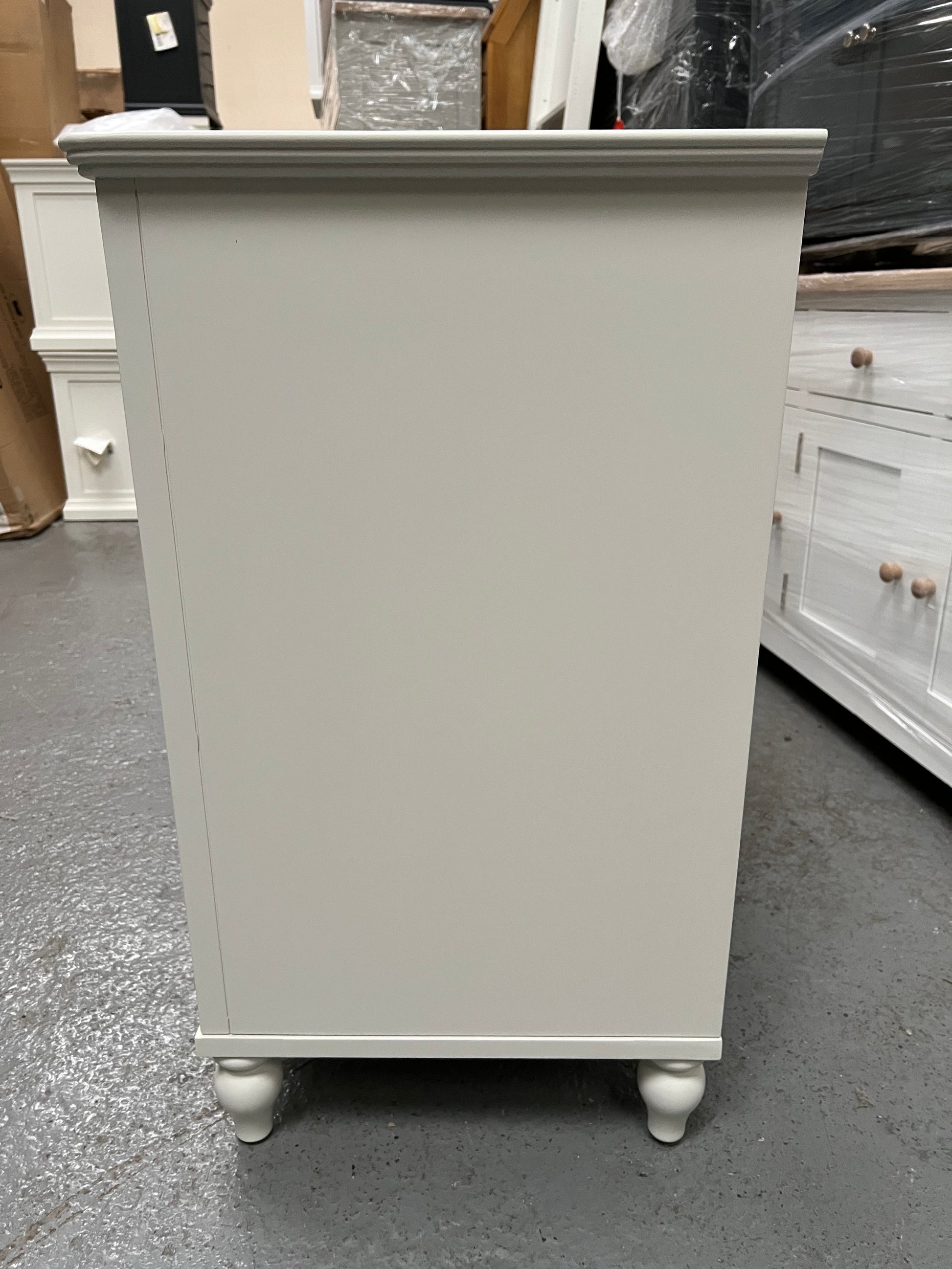 Wilmslow Grey Painted 6 Drawer Chest Quality Furniture Clearance Ltd