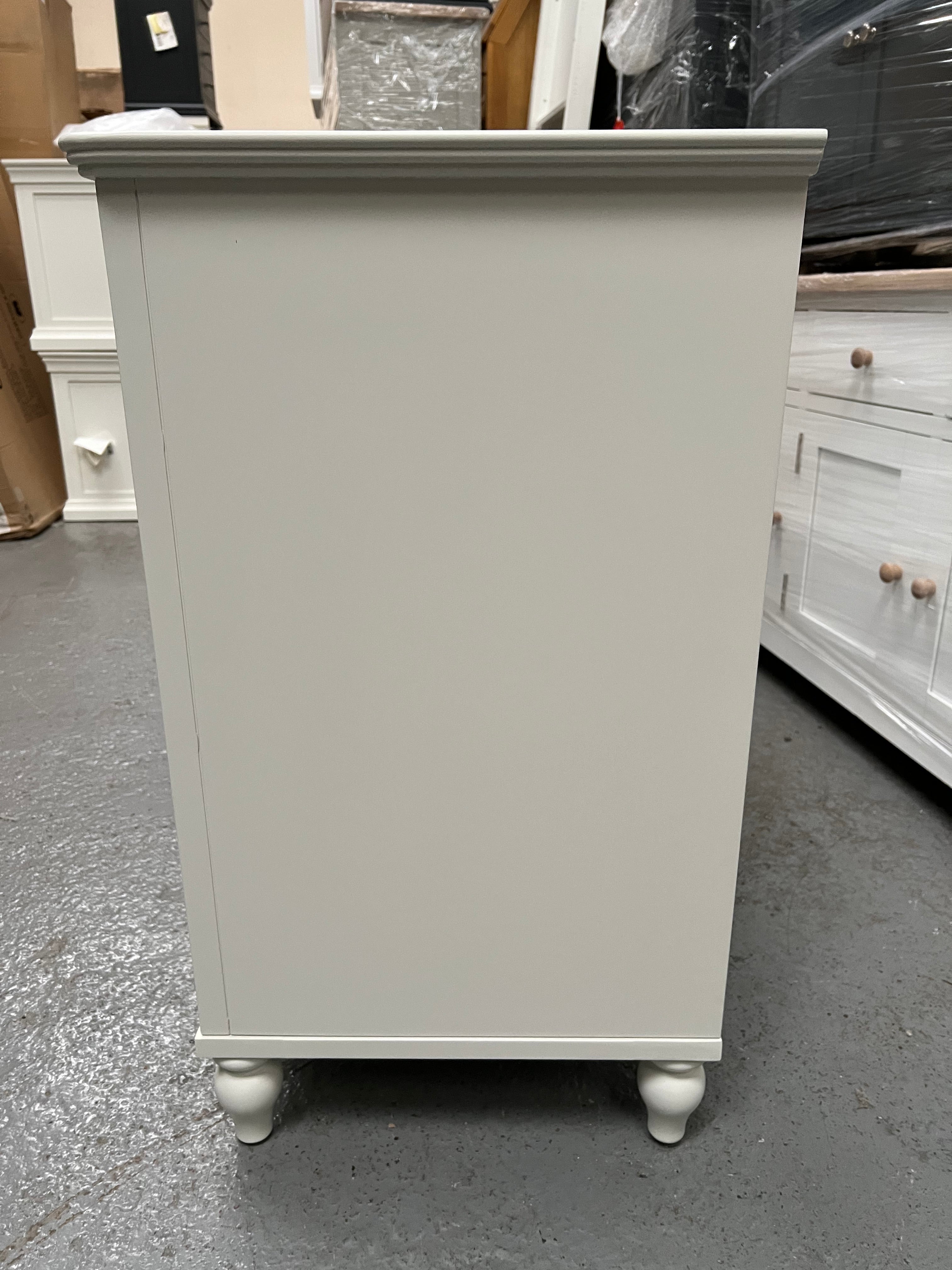 Wilmslow Grey Painted 6 Drawer Chest Quality Furniture Clearance Ltd