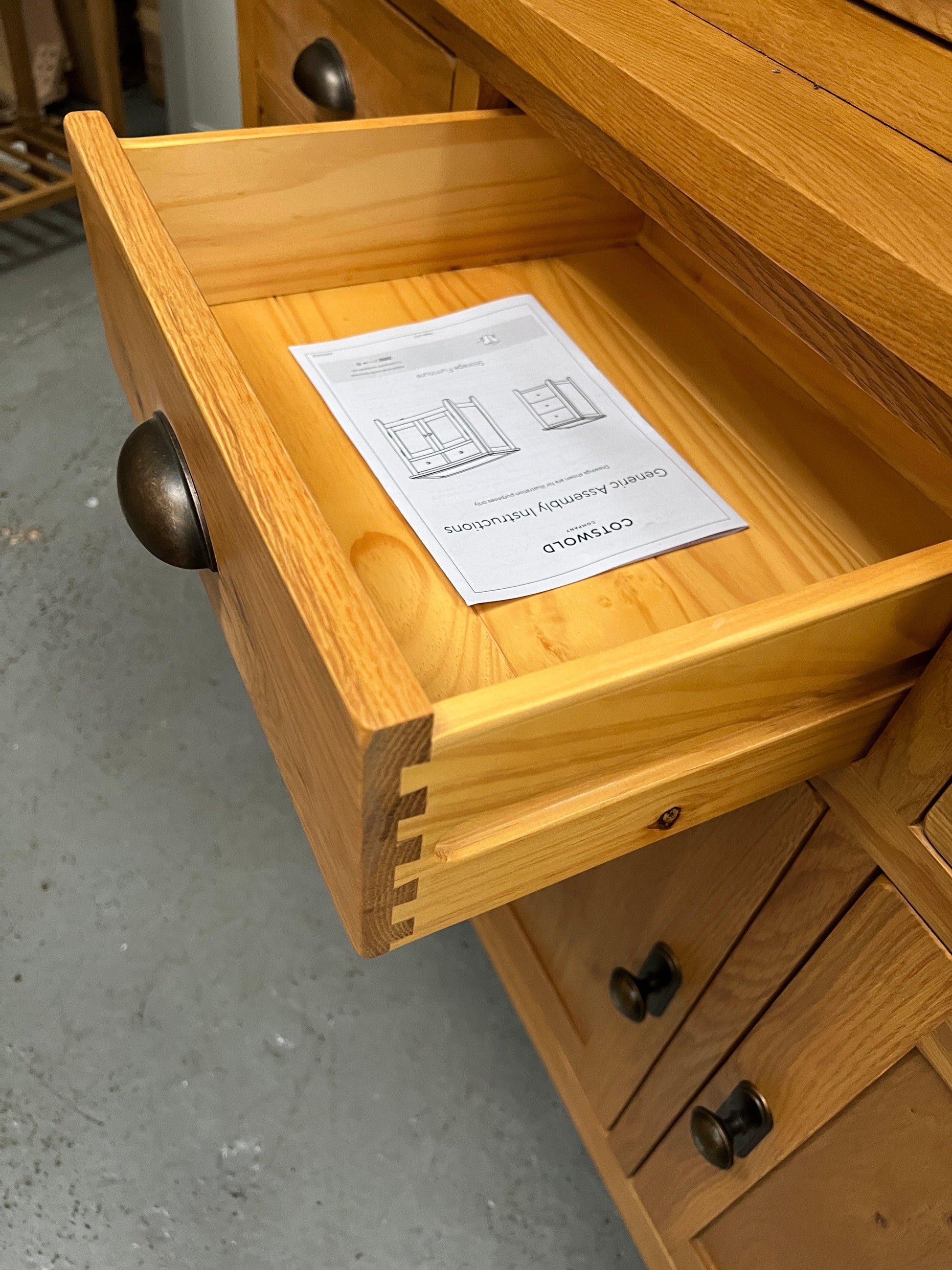 Oakland Rustic Oak Dresser Quality Furniture Clearance Ltd