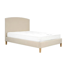 Load image into Gallery viewer, CECILY
Sand Linen Double Upholstered Bed Quality Furniture Clearance Ltd
