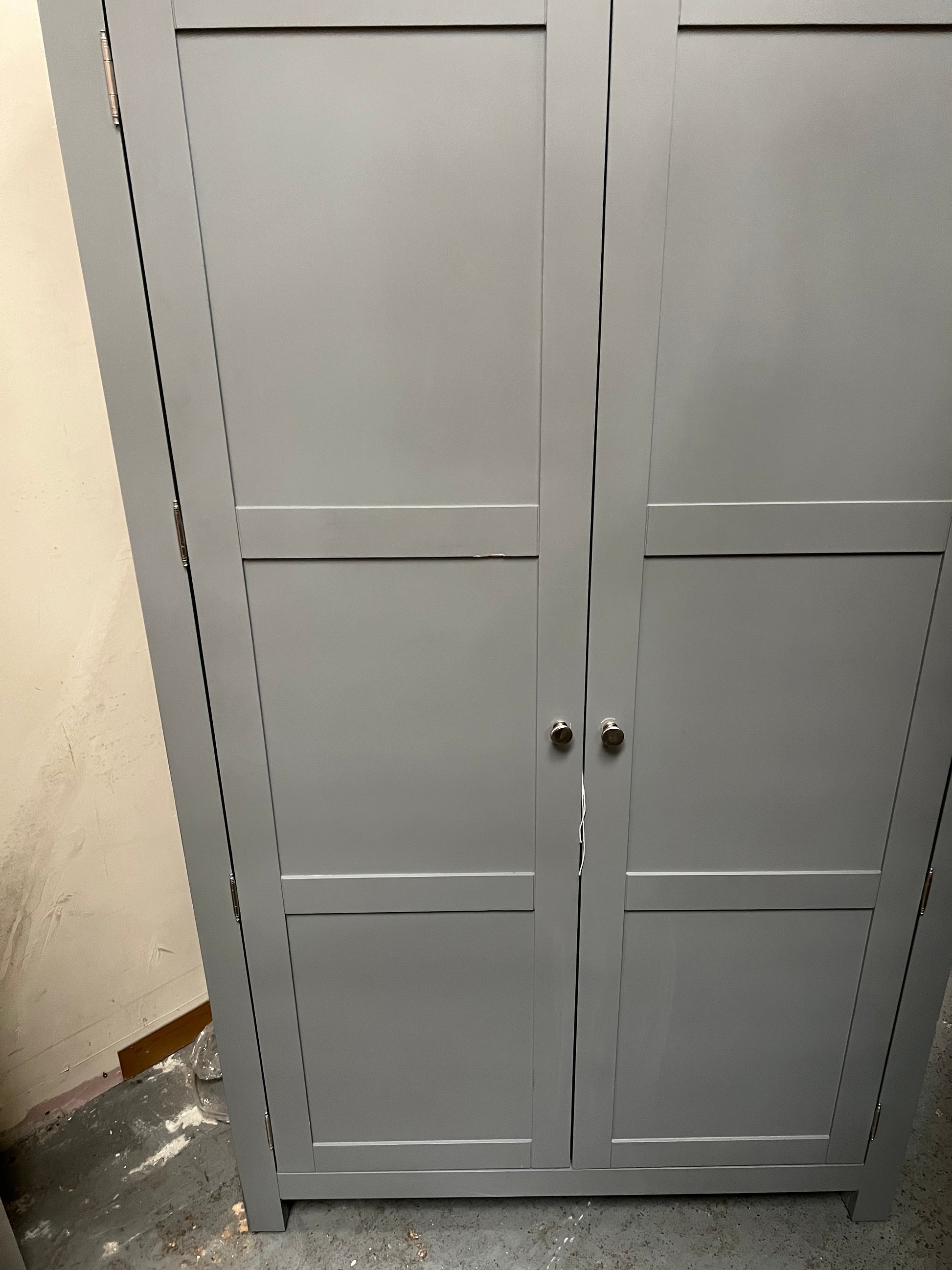 Sussex Storm Grey Double Larder. furniture delivered