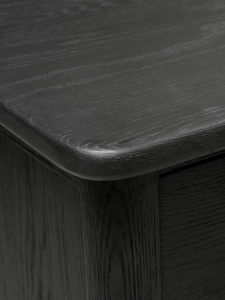 BERKELEY BLACK OAK 10 Drawer Chest Quality Furniture Clearance Ltd