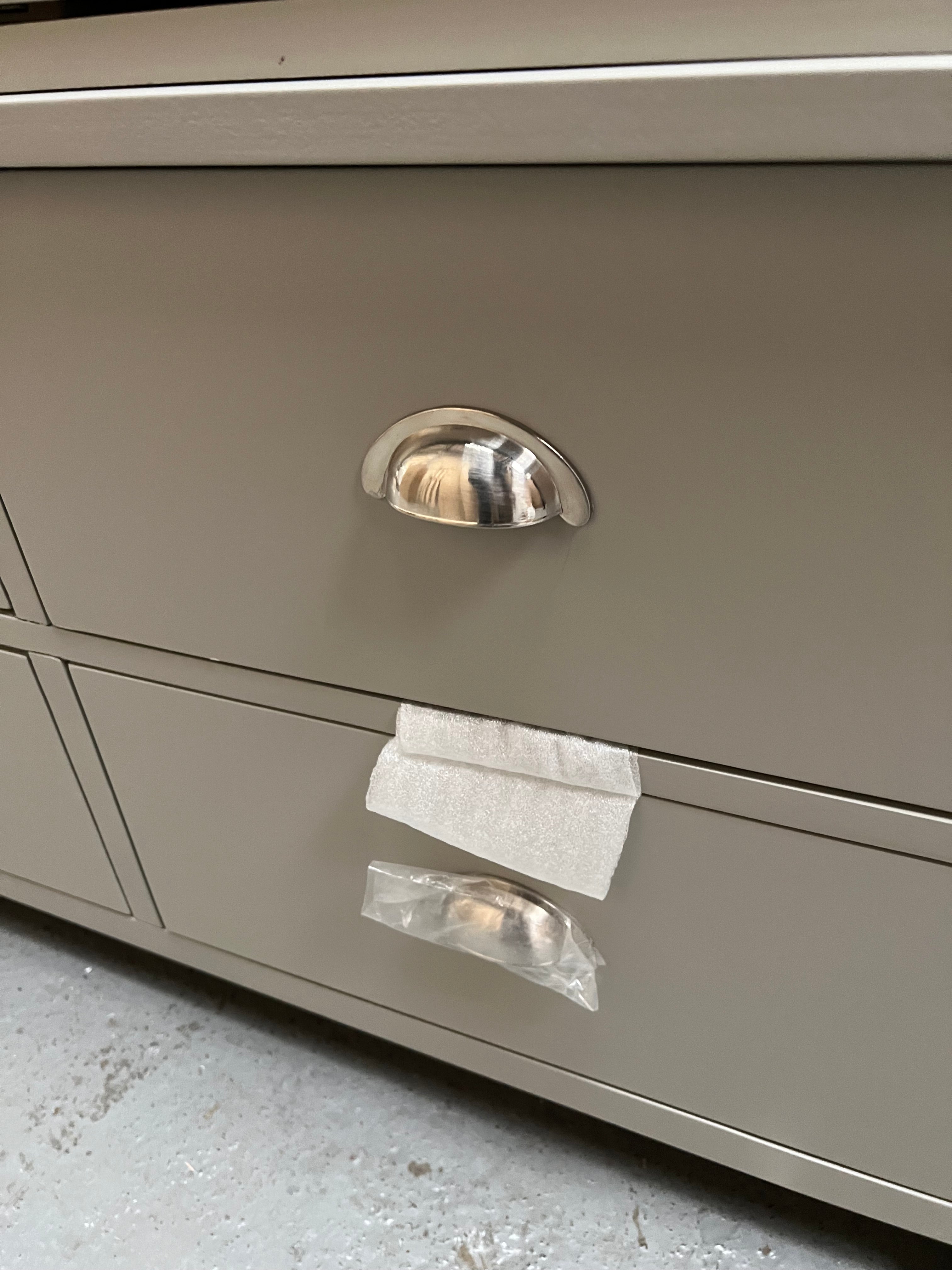 Hampshire ‘Country Life’ Triple Larder - Grey Quality Furniture Clearance Ltd