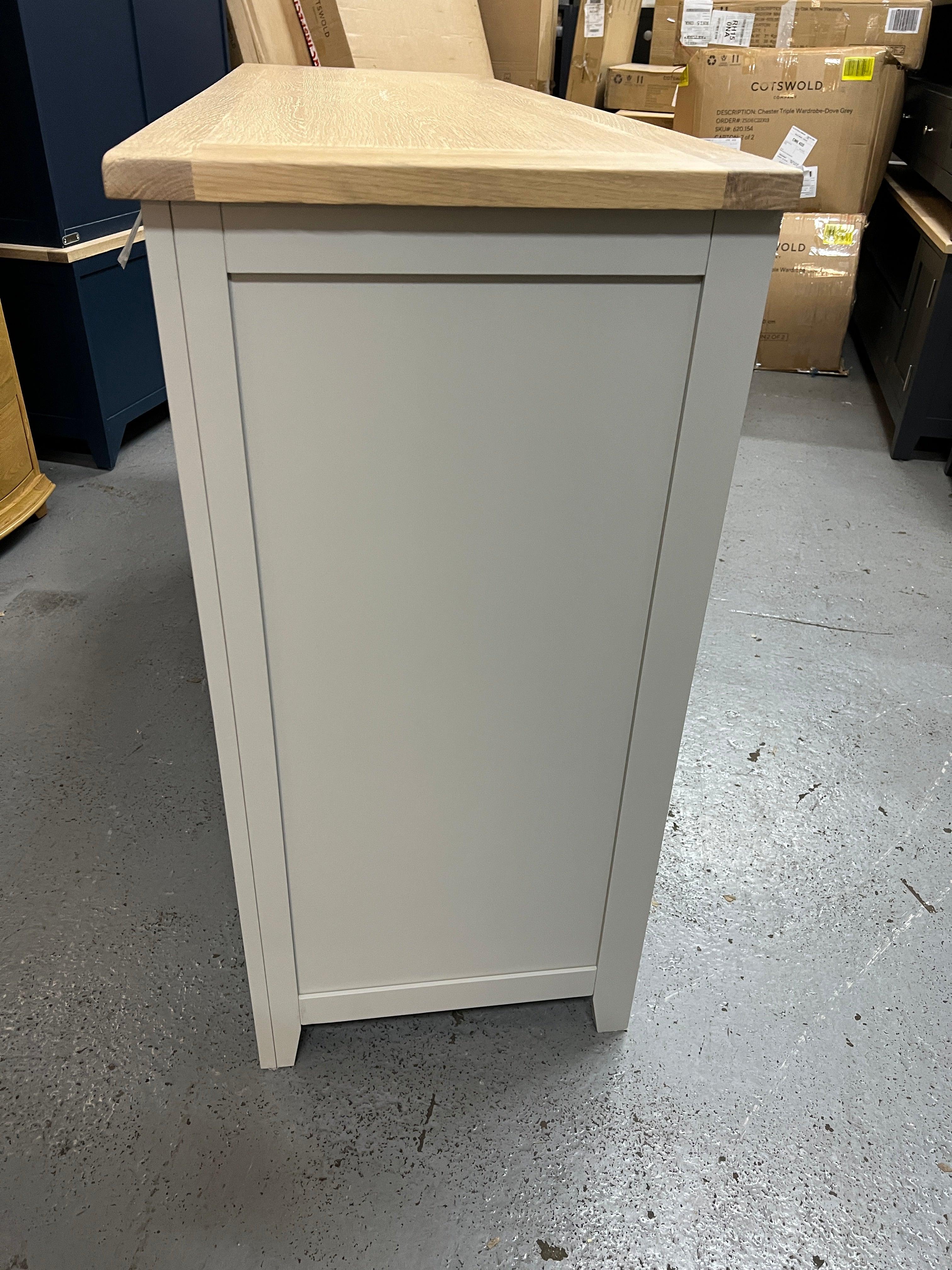 Chester Dove Grey 10 Drawer Chest Quality Furniture Clearance Ltd