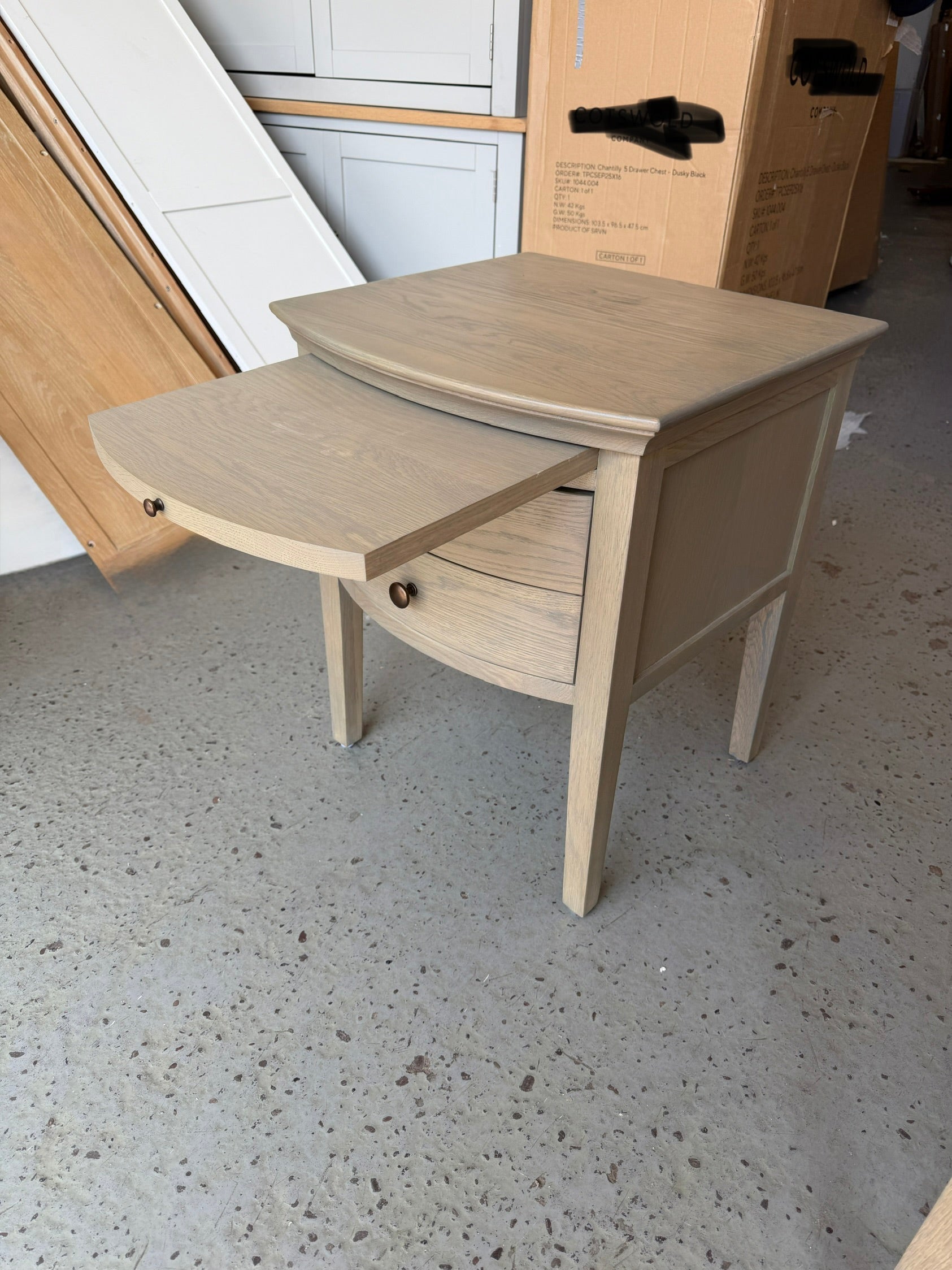 Set of 2 WINCHCOMBE SMOKED OAK 2 Drawer Bedside Tables Quality Furniture Clearance Ltd