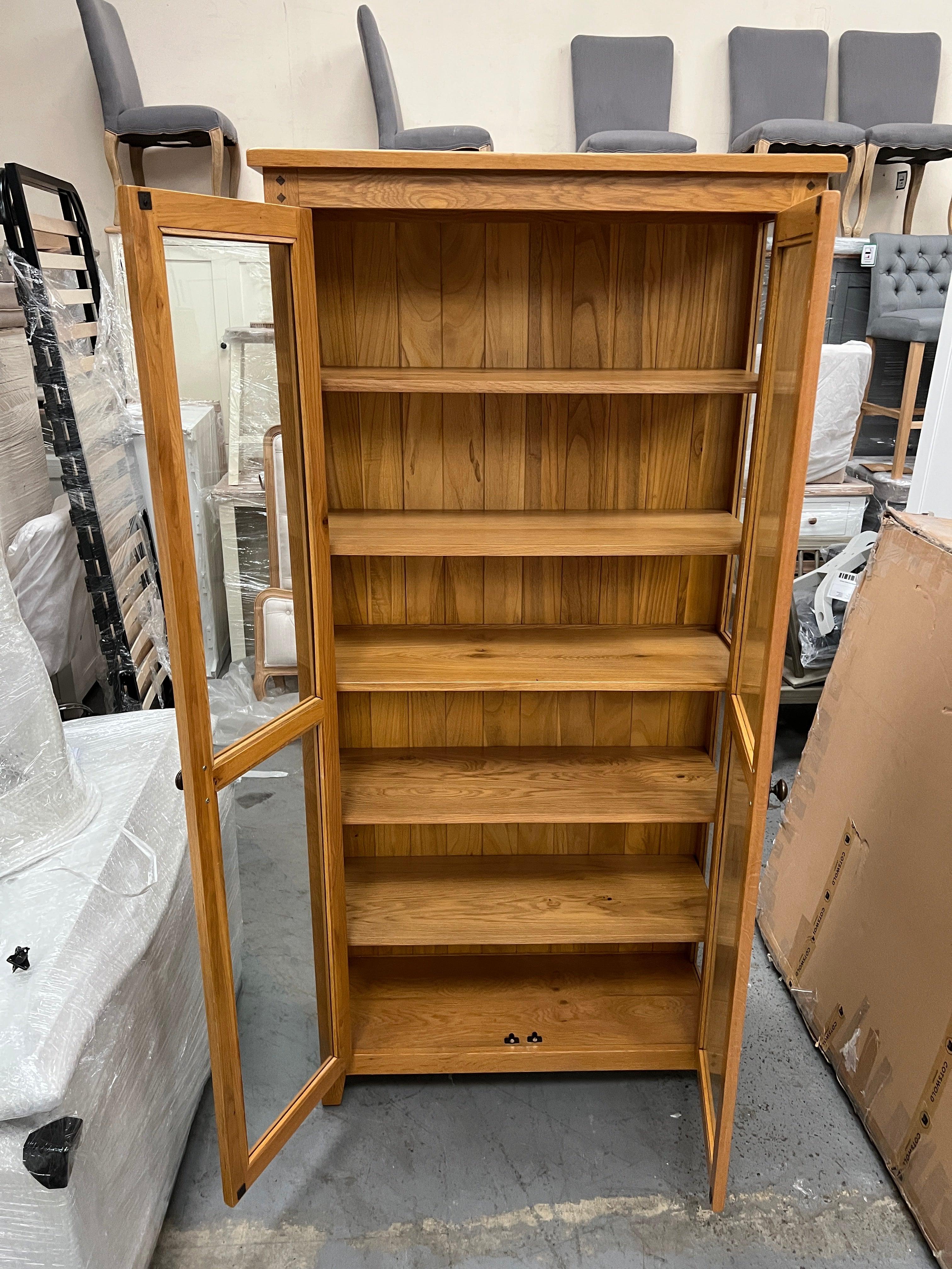 OAKLAND RUSTIC OAK
New Glass Display Cabinet Quality Furniture Clearance Ltd