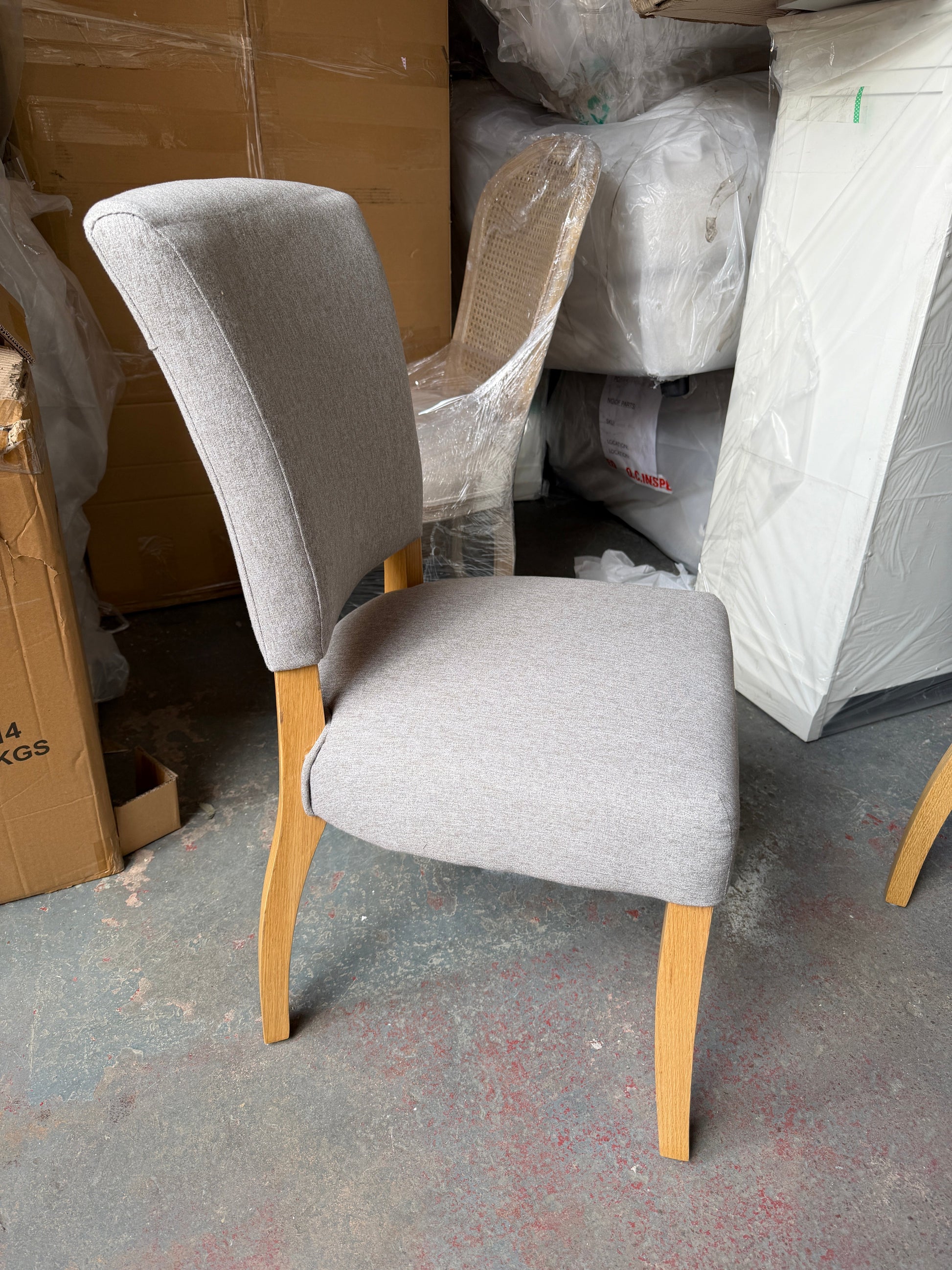 BLUEBELL
Upholstered Dining Chair Grey Quality Furniture Clearance Ltd