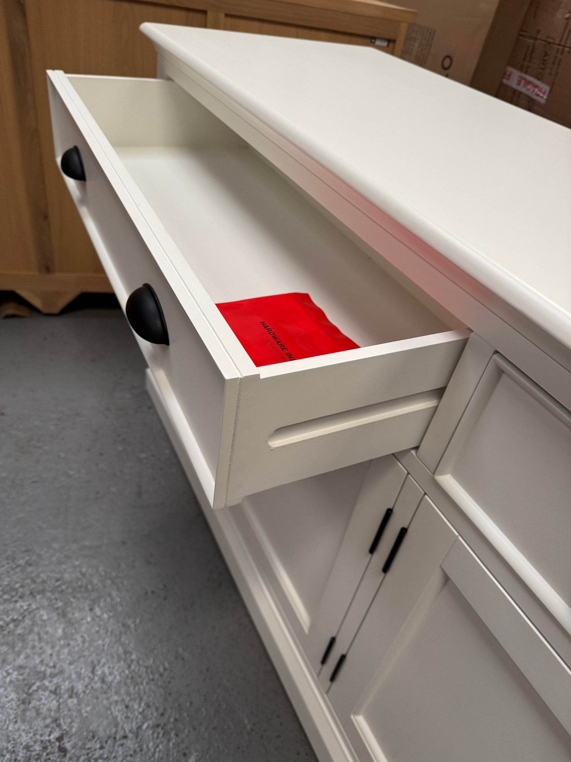 STOW WARM WHITE
Extra Large Sideboard Quality Furniture Clearance Ltd