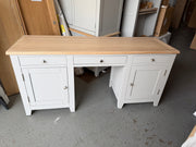 CHESTER DOVE GREY Double Pedestal Desk Quality Furniture Clearance Ltd