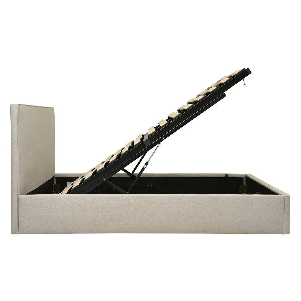 CHURCHILL
Kingsize Ottoman Bed - Natural Tweed Quality Furniture Clearance Ltd