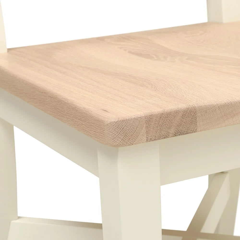 Chester Classic Cream Wooden Seat Dining Chair - set of 2 Quality Furniture Clearance Ltd