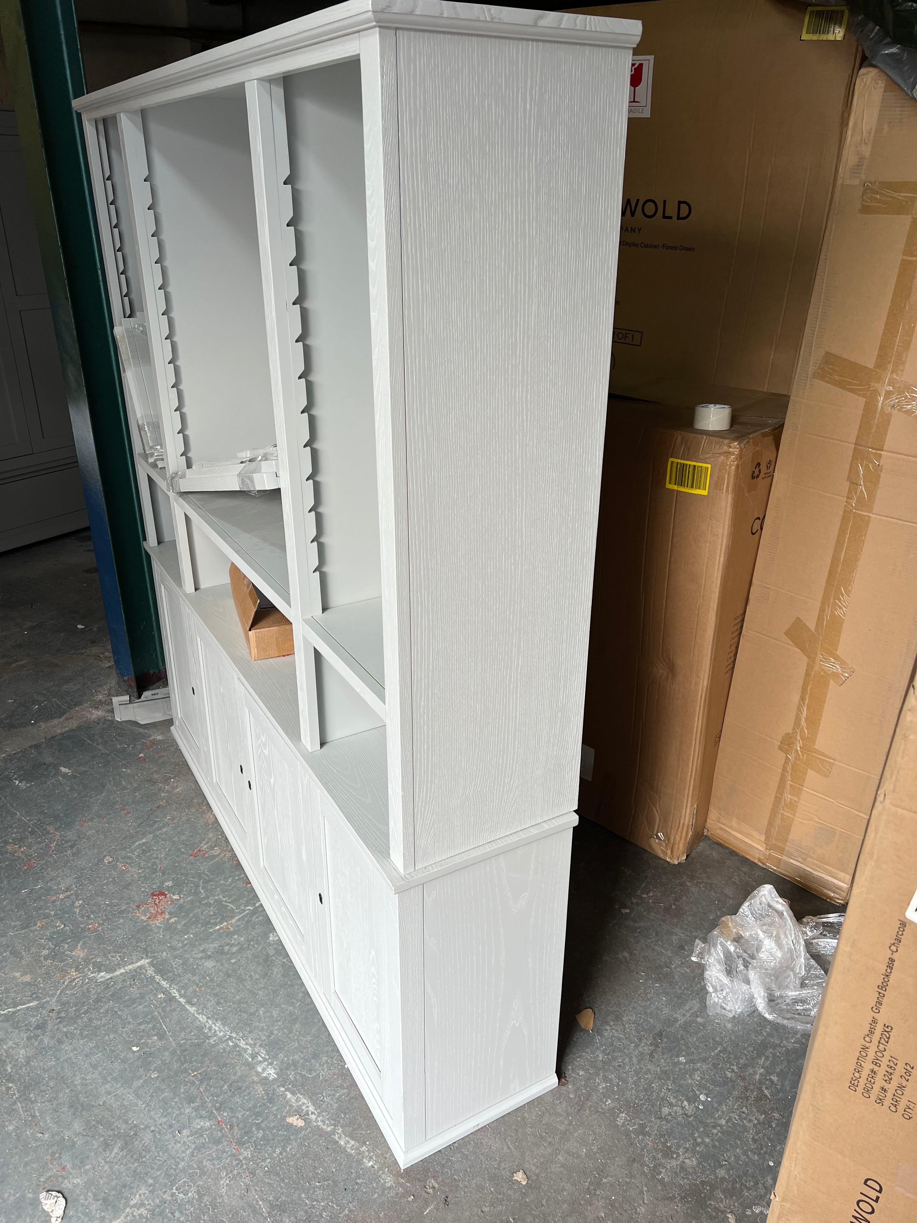 CHARLBURY MINERAL GREY
Grand Bookcase Quality Furniture Clearance Ltd