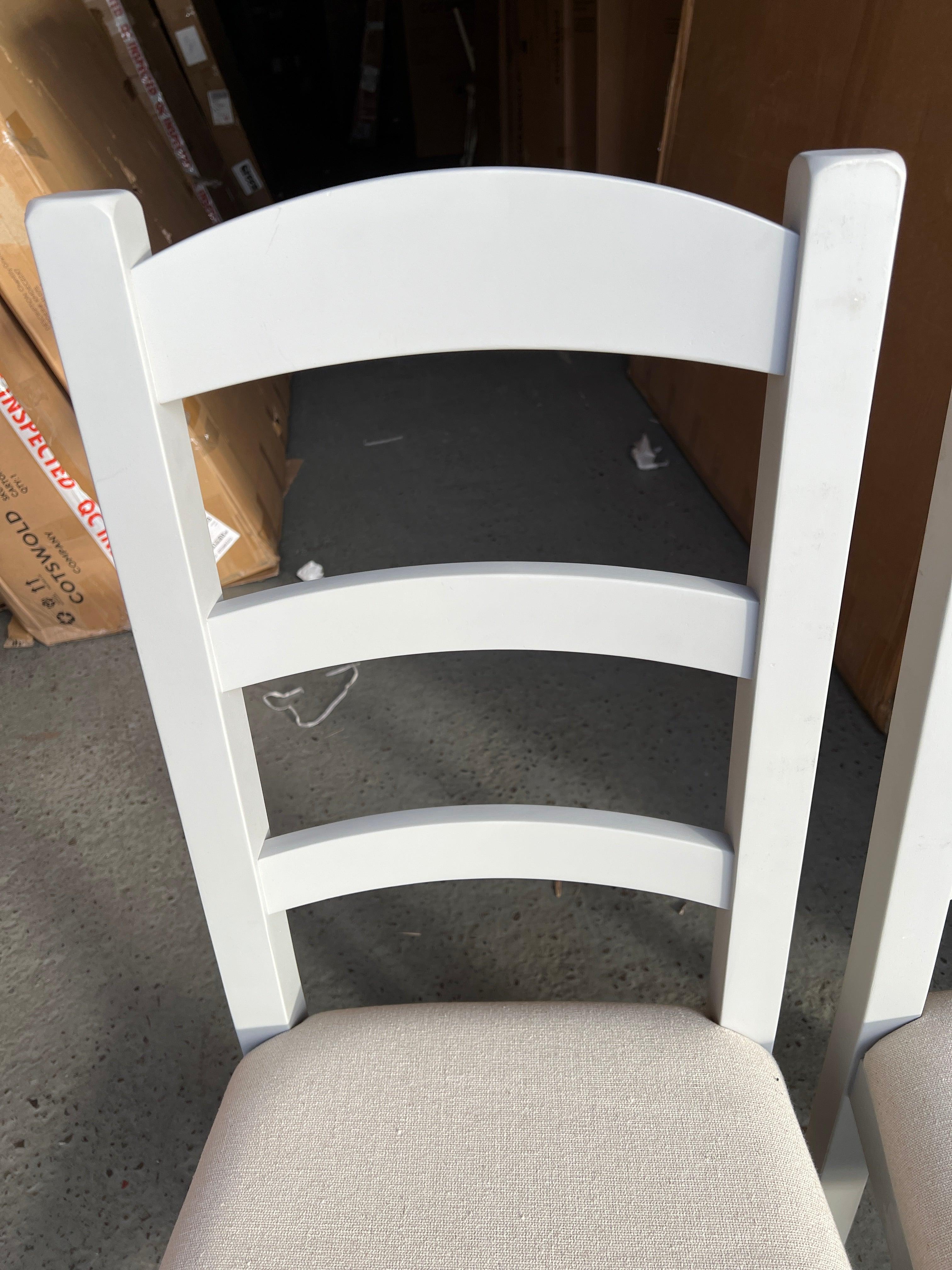 4 x CHESTER DOVE GREY
Ladderback Dining Chairs Quality Furniture Clearance Ltd