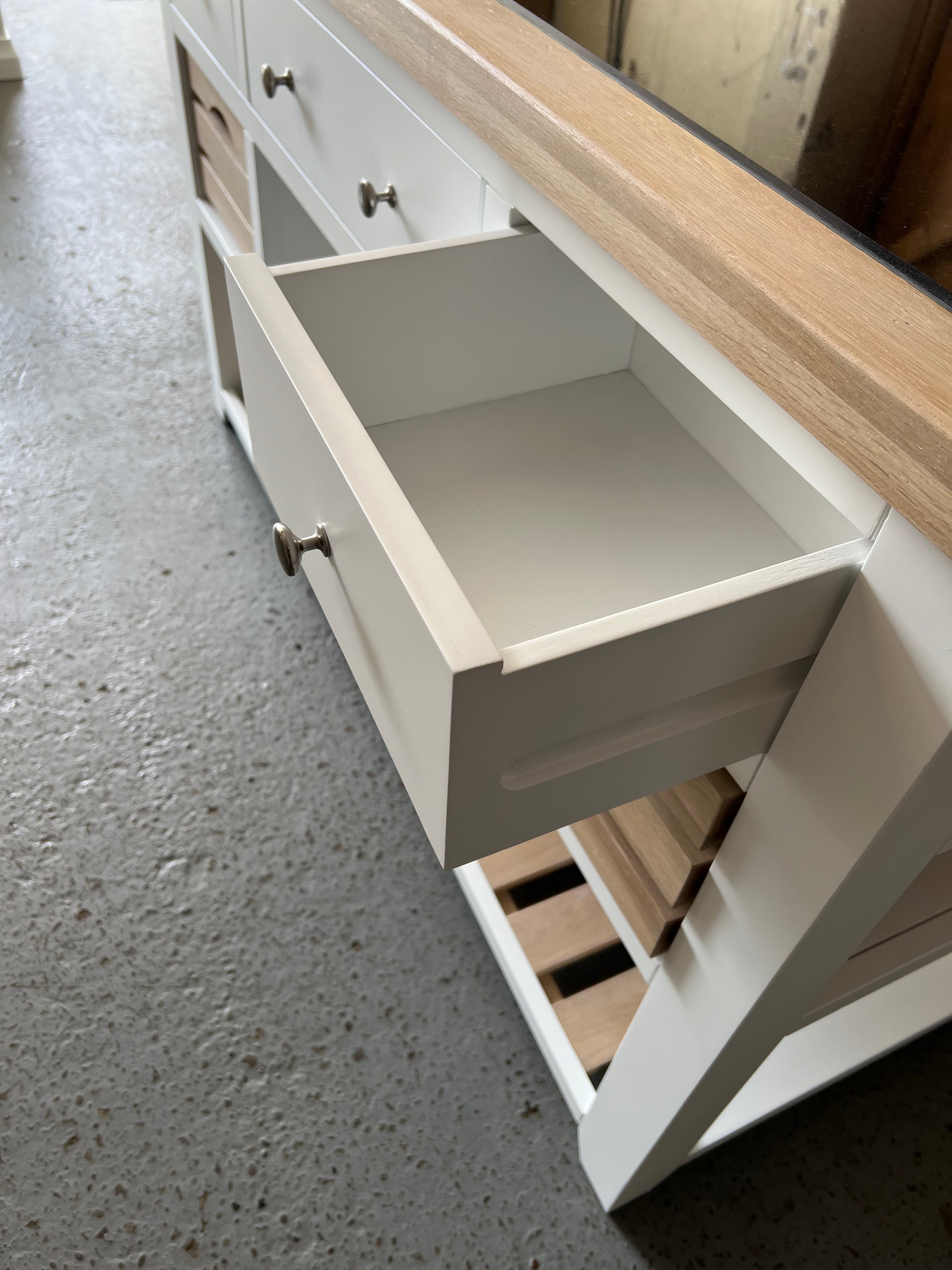 CHESTER PURE WHITE Kitchen Island furniture delivered