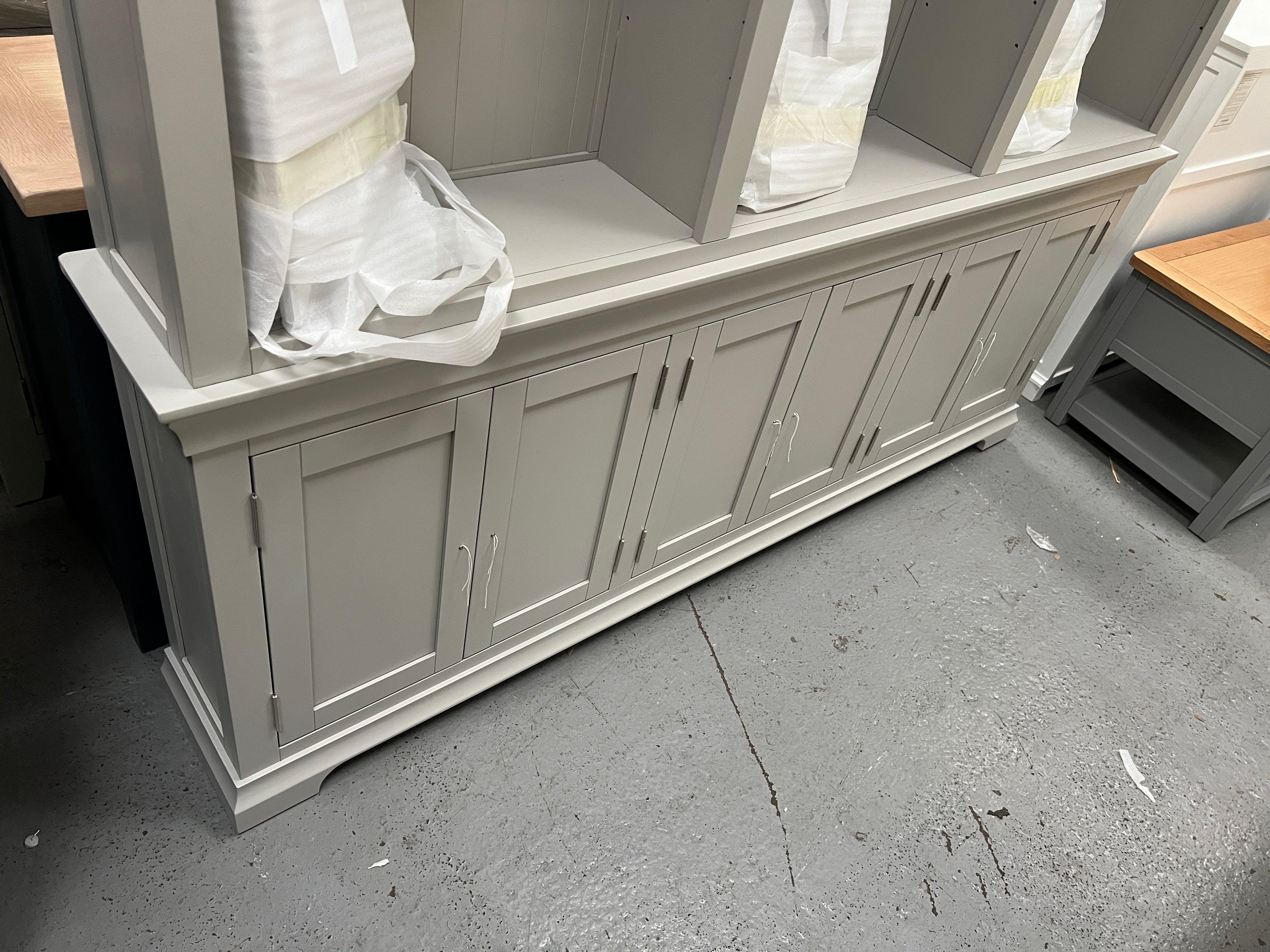 Chantilly Pebble Grey Grand Bookcase furniture delivered