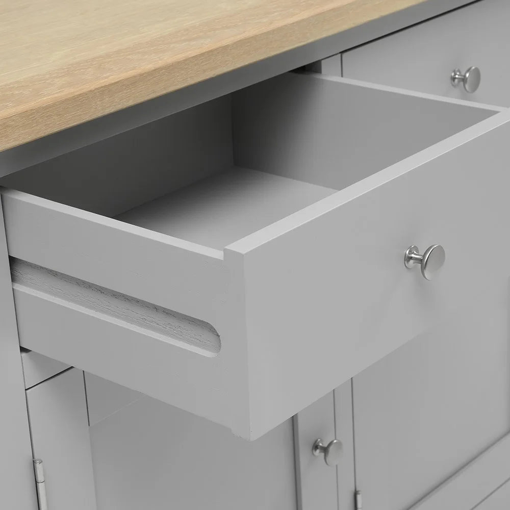 Chester Dove Grey Extra Large Sideboard Quality Furniture Clearance Ltd