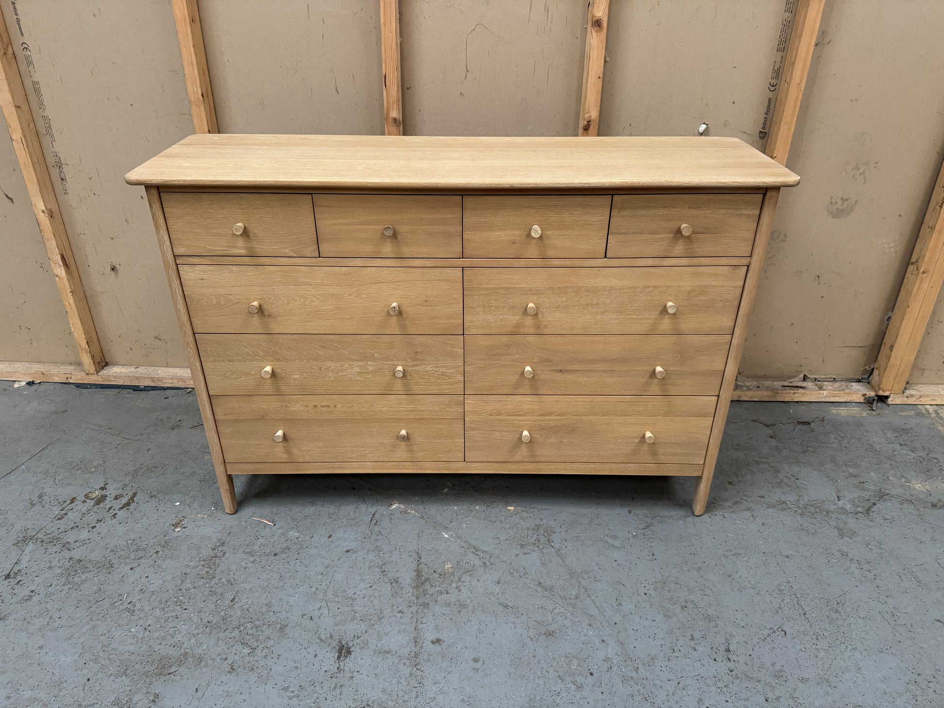 BERKELEY NORDIC OAK 10 Drawer Chest Quality Furniture Clearance Ltd