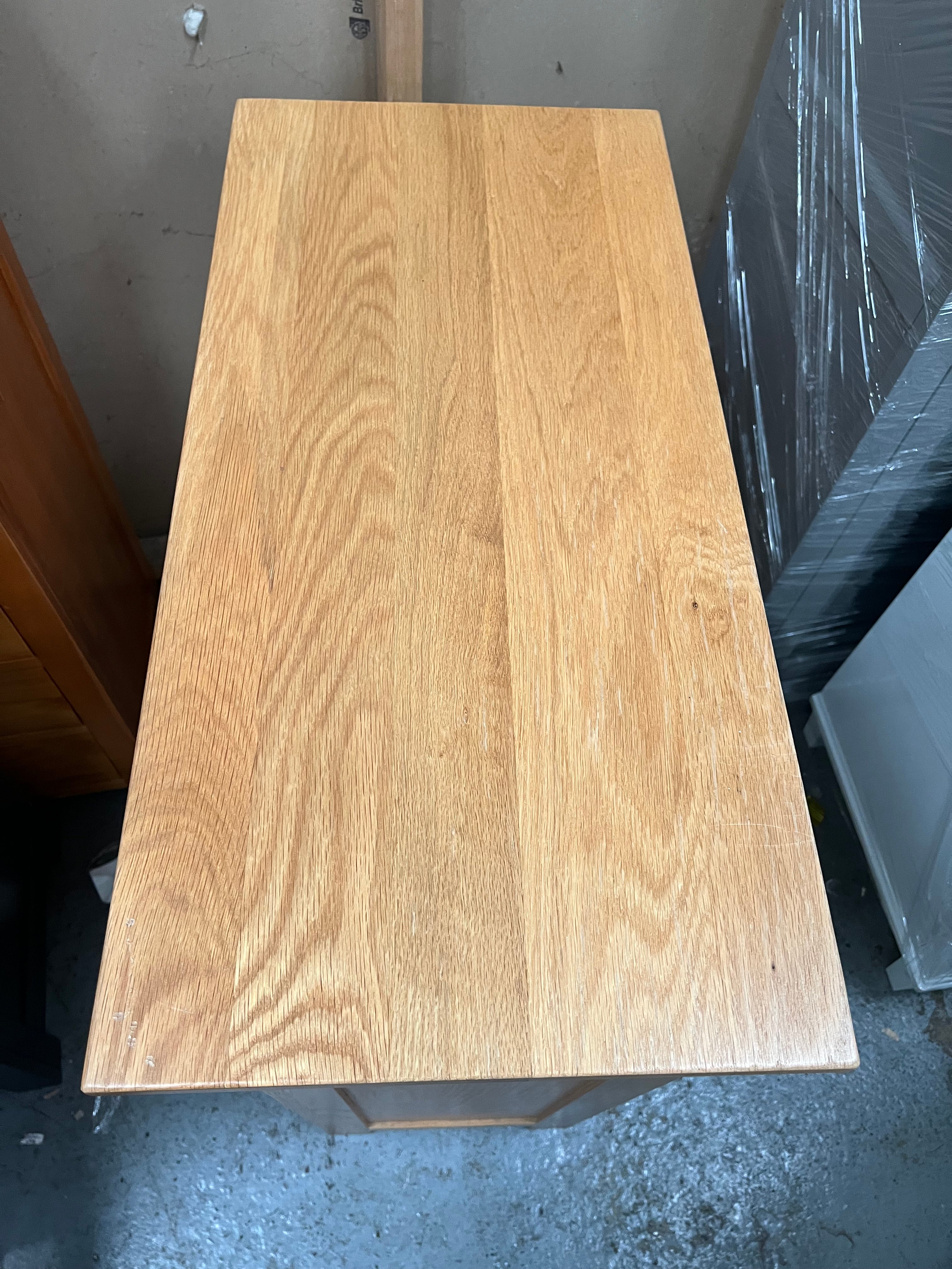 Oakland rustic oak large shoe cupboard Quality Furniture Clearance Ltd